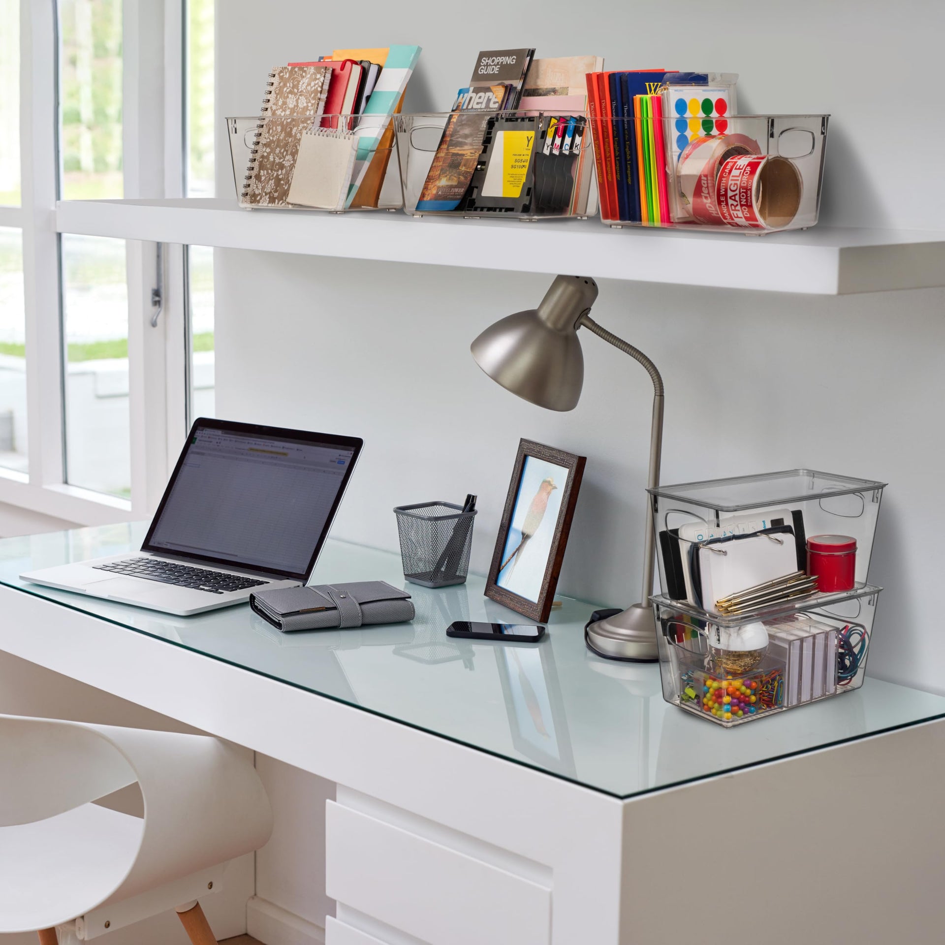 Pantry Storage Bins with Lids for Kitchen & Fridge