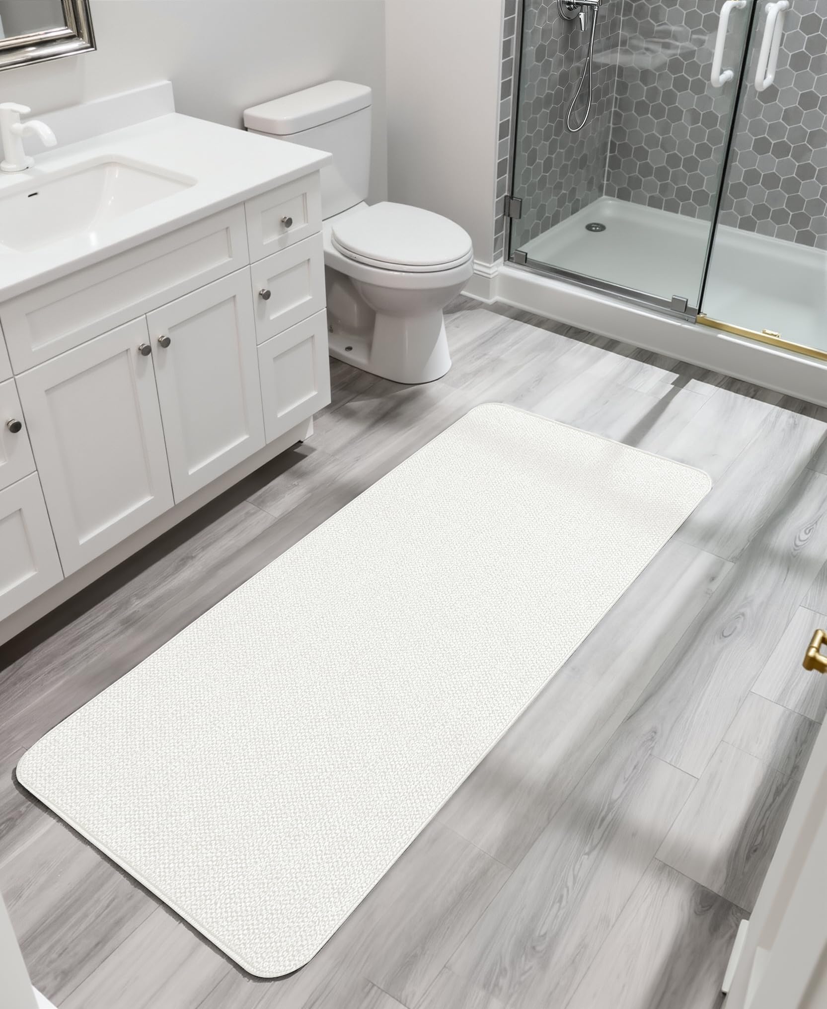 Bath Mat Ultra Thin Bathroom Runner Rugs (18 Sq Ft)