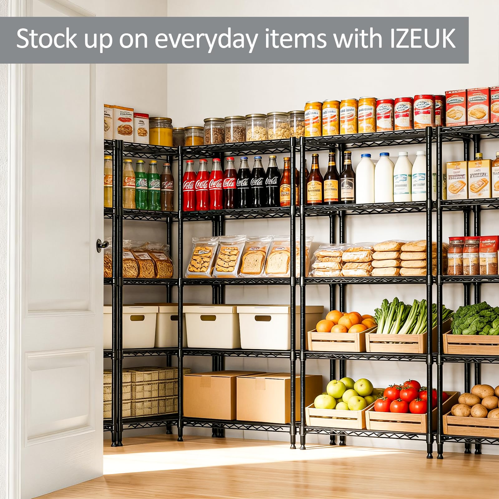 Storage Shelving Unit for Pantry