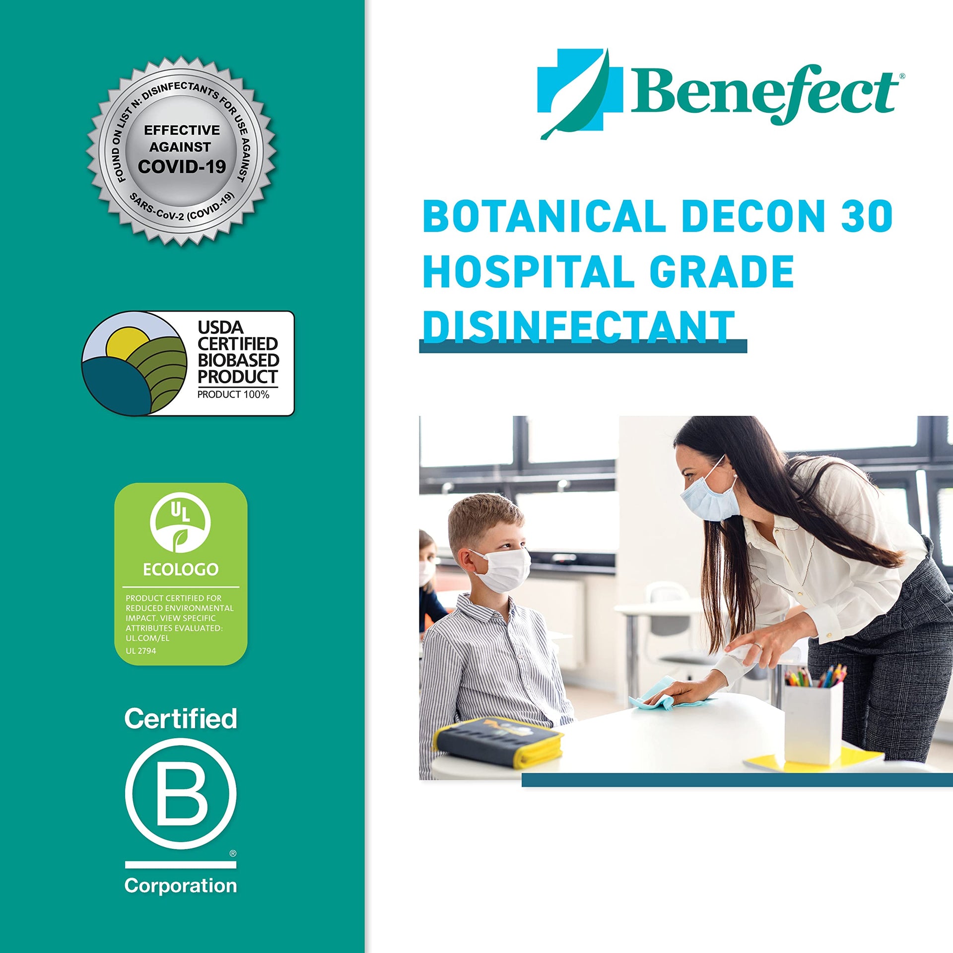 Botanical Decon 30 Disinfectant Cleaner (128 Fl Oz)