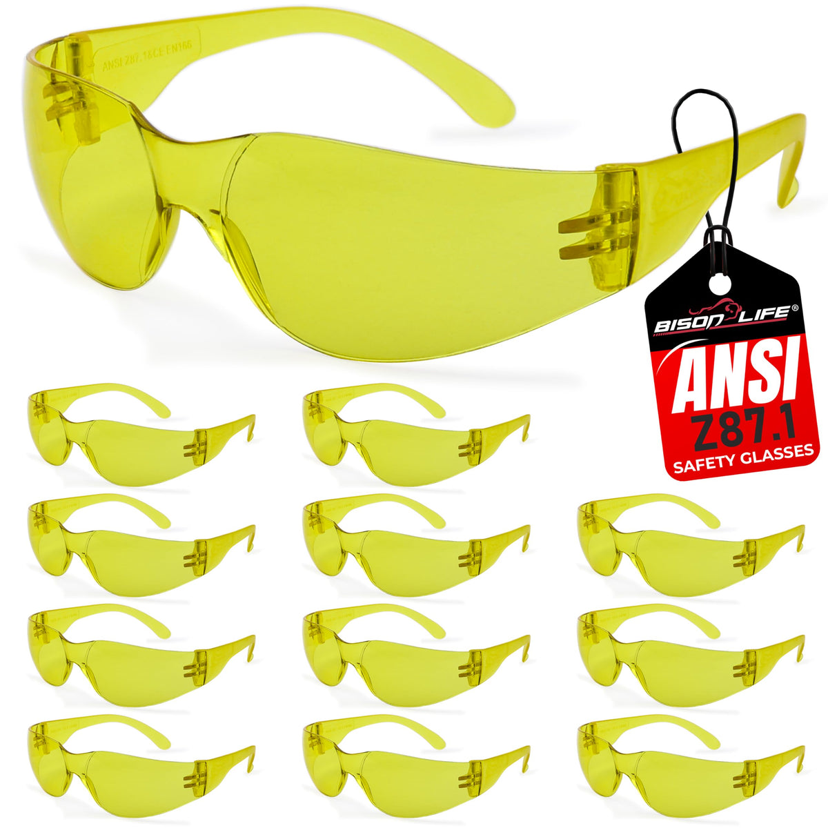 Yellow Safety Glasses (144 Count)