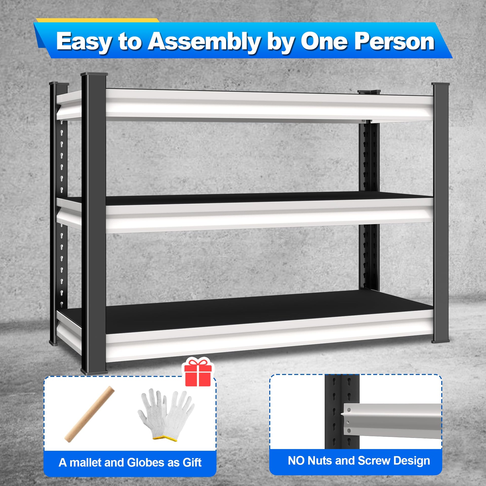 40" W Garage Shelving Heavy Duty