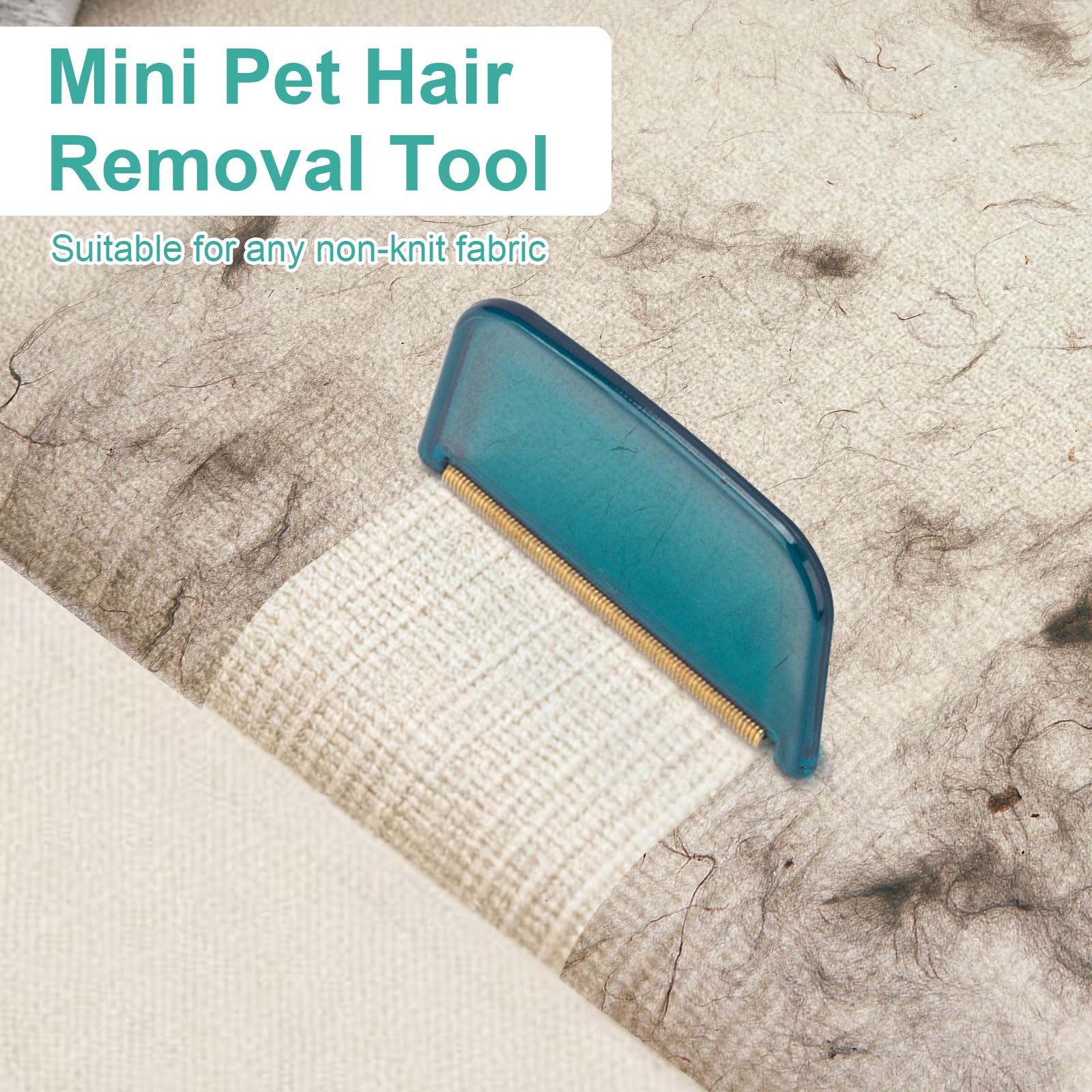 Carpet Rake Pet Hair Removal Tool with 56" Long Handle