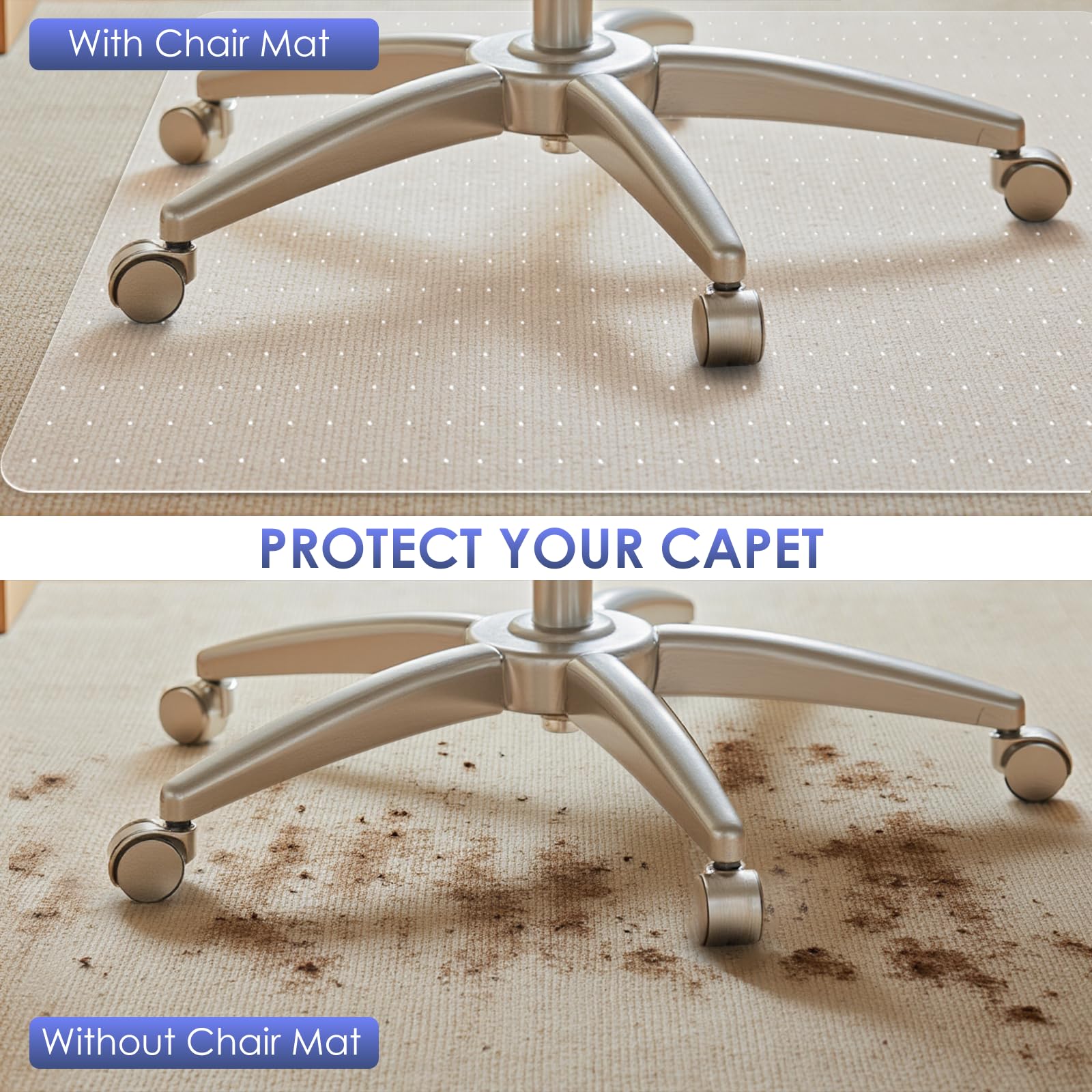 Office Chair Mat for Carpet (2 Count)