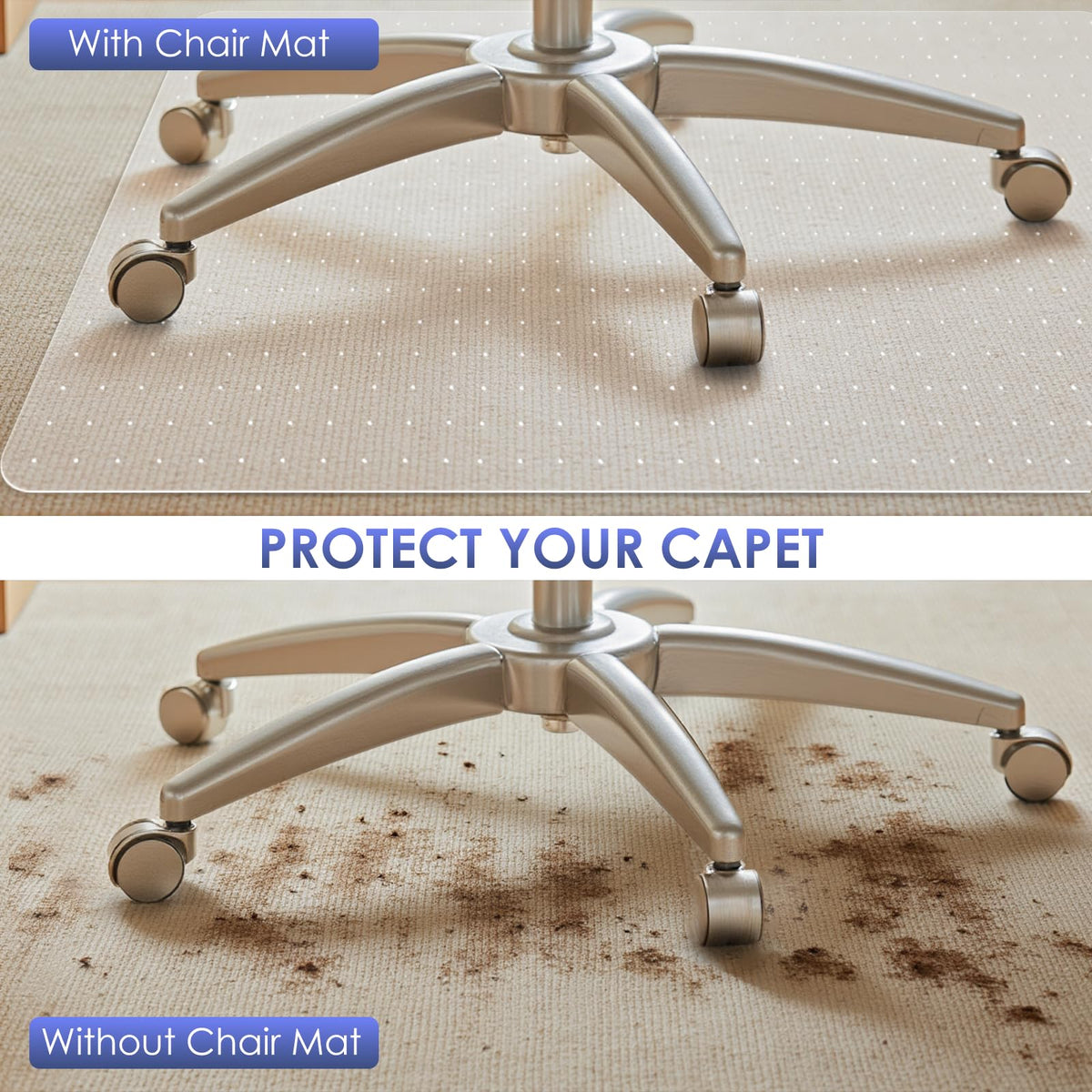 Office Chair Mat for Carpet (2 Count)