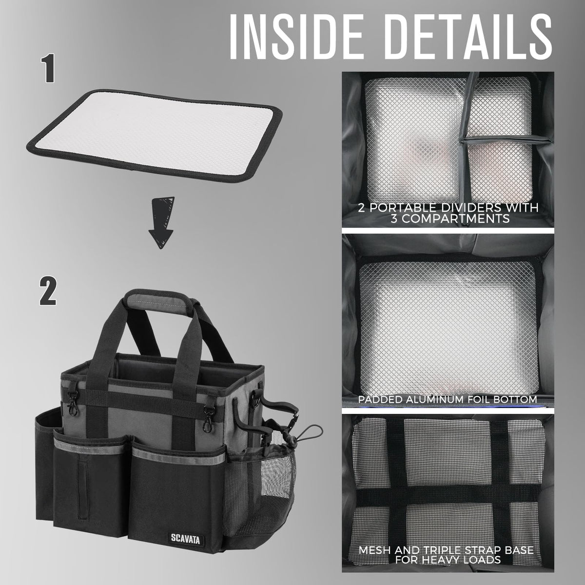 Compact Wearable Cleaning Caddy with Handle & Shoulder Straps