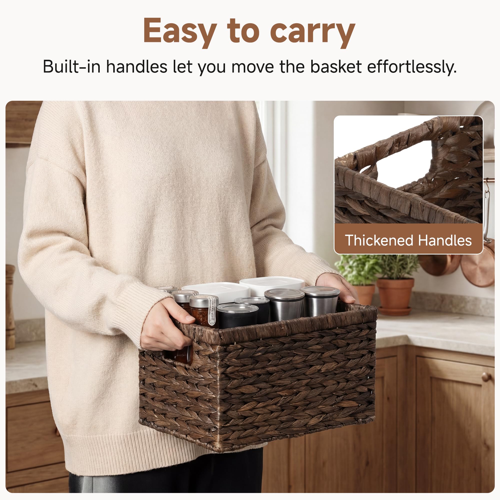 Storage Baskets for Organizing (2 Count)