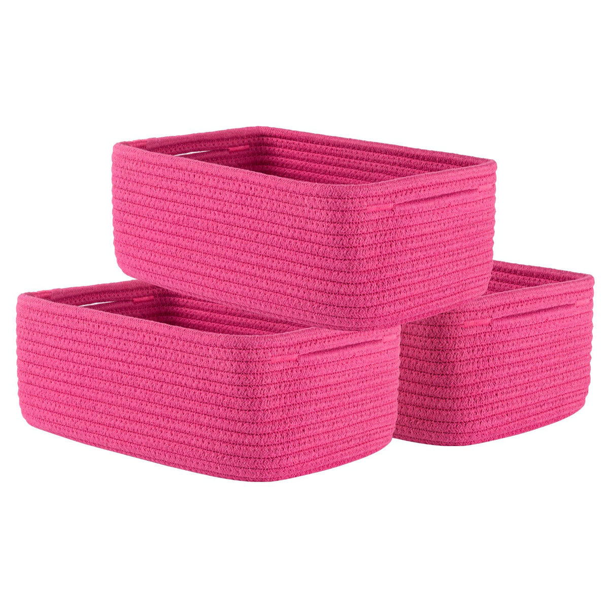 Small Woven Storage Basket for Organizing (3 Count)