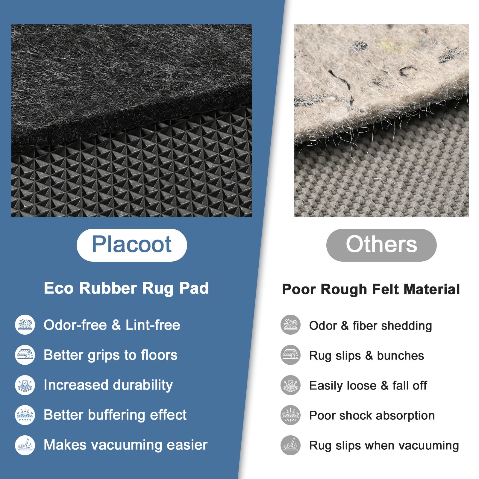 2x8 Ft Non Slip Rug Pad Gripper (16 Sq Ft)
