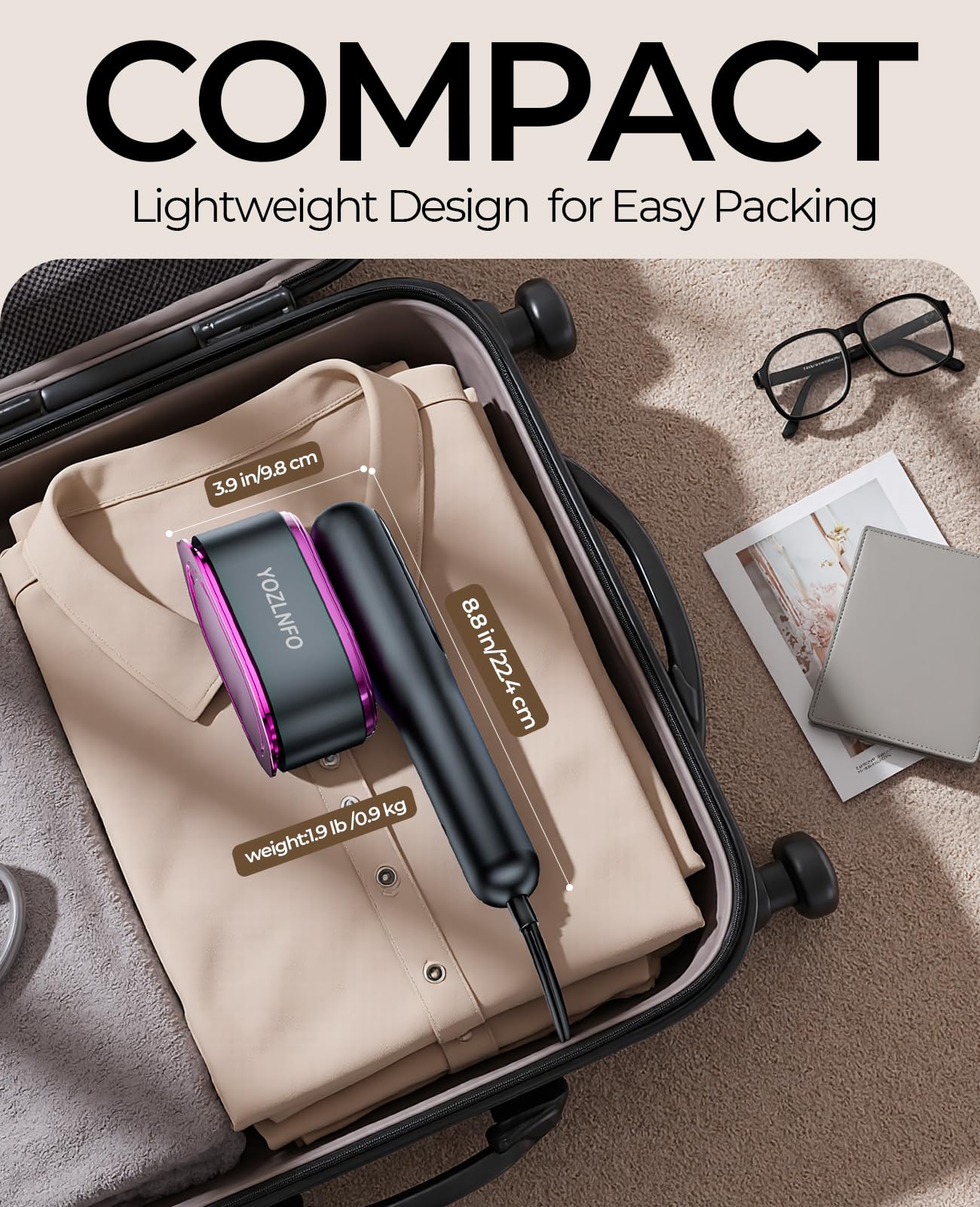 Travel Steamer for Clothes 1200W