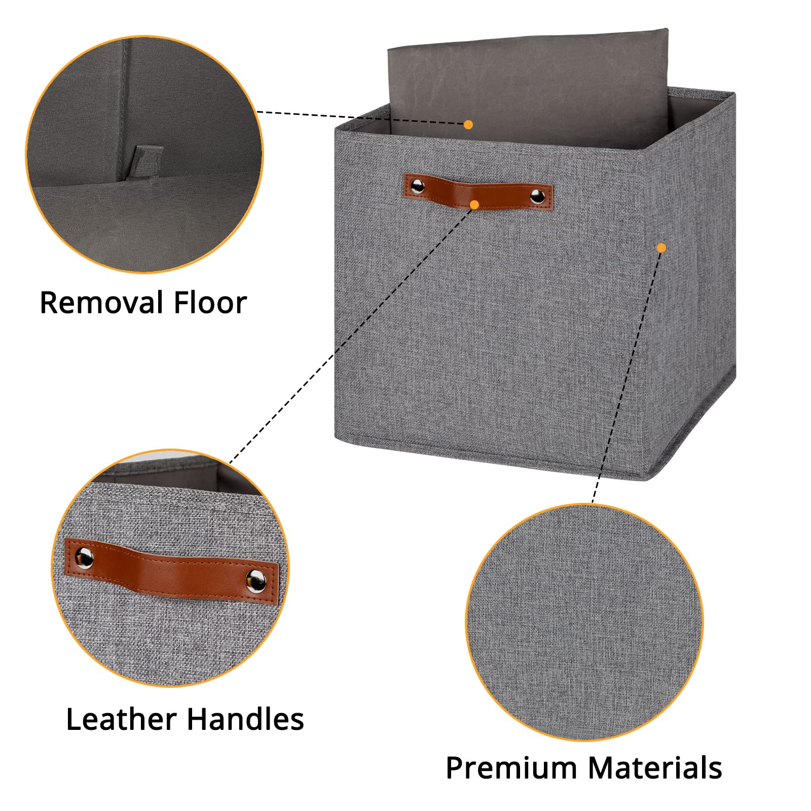 Fabric Storage Cubes (4 Count)