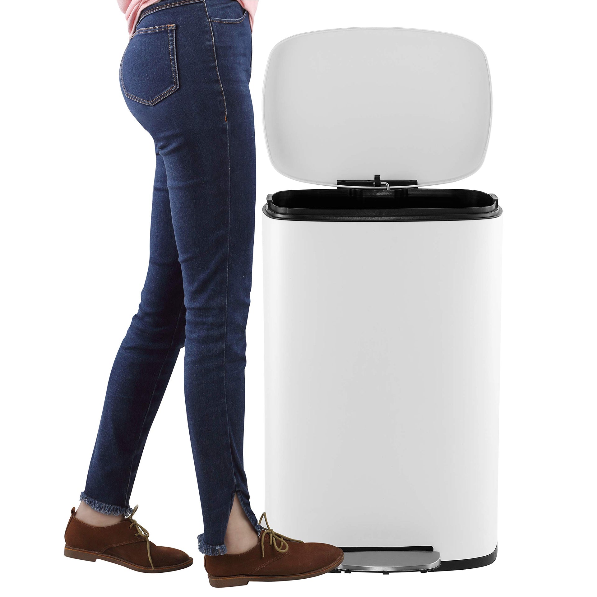 Connor 2 Piece Stainless Steel Trash Can