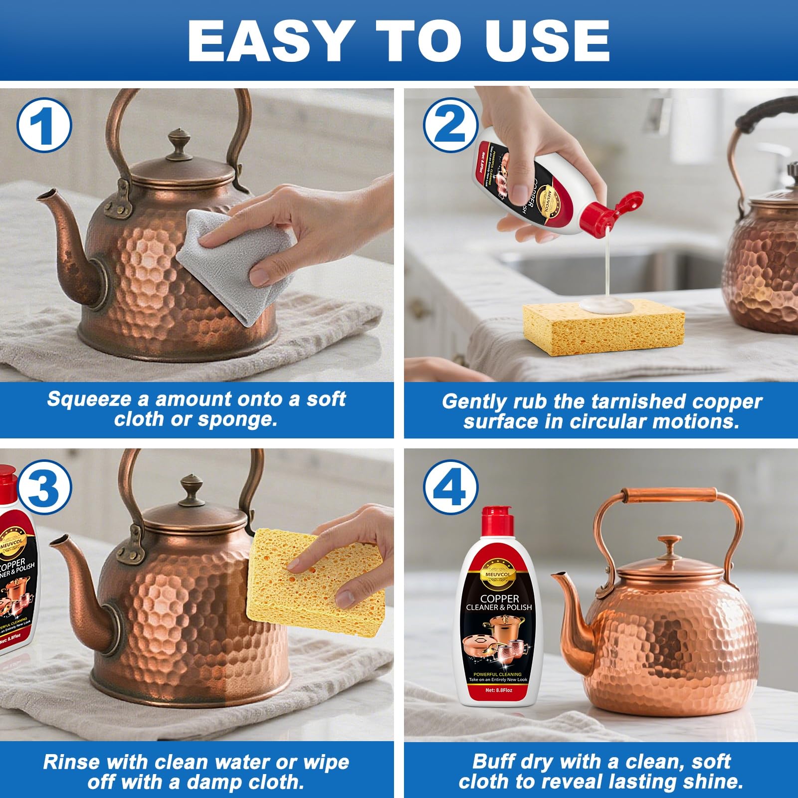 Copper & Brass Cleaner and Polish (17.6 Fl Oz)