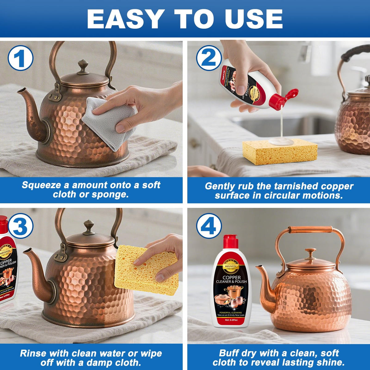 Copper & Brass Cleaner and Polish (17.6 Fl Oz)