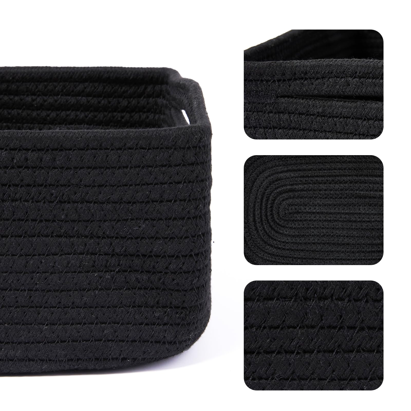 Small Storage Baskets for Organizing (4 Count)