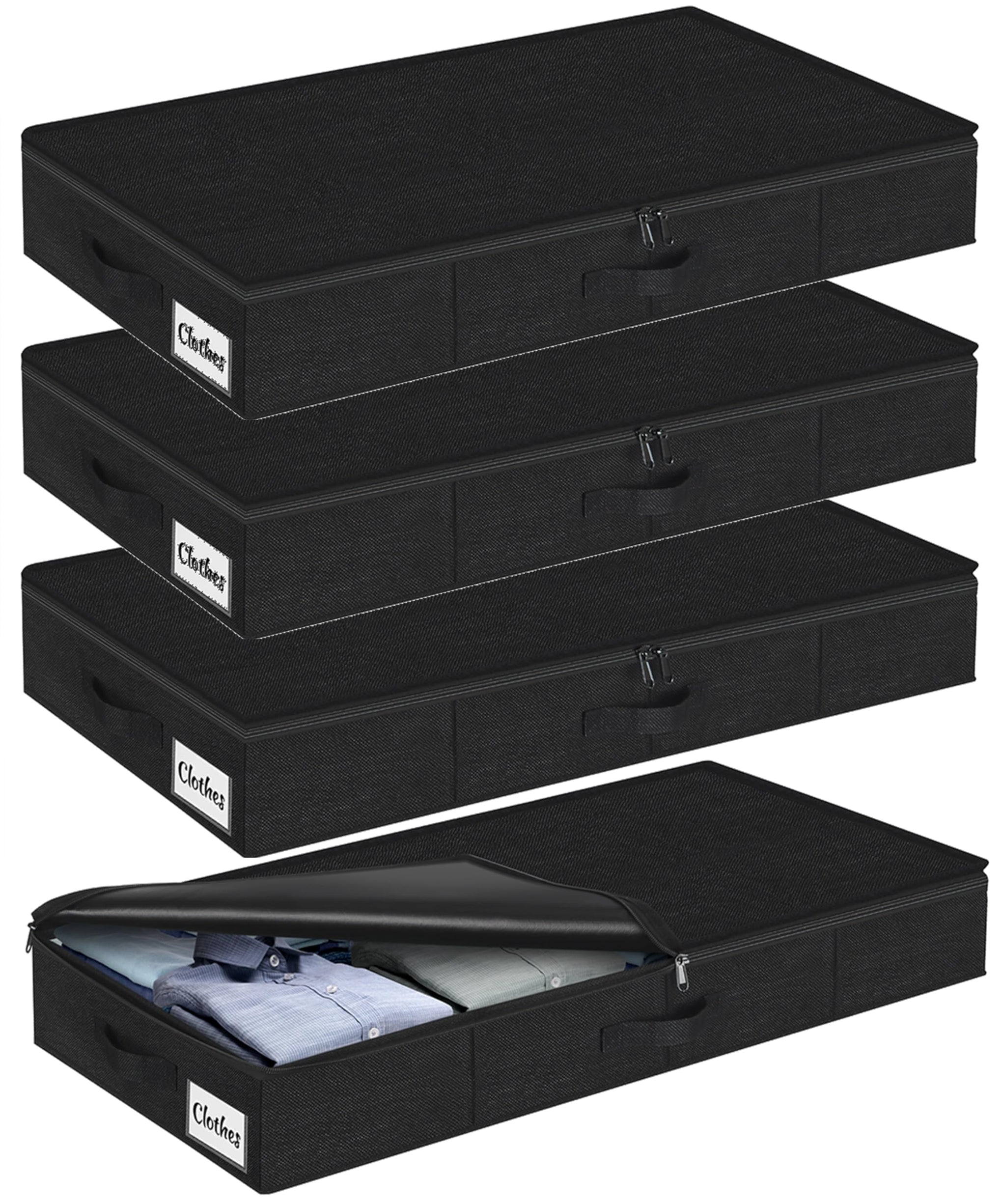 Under Bed Storage Container Bin 4 Pack (4 Count)