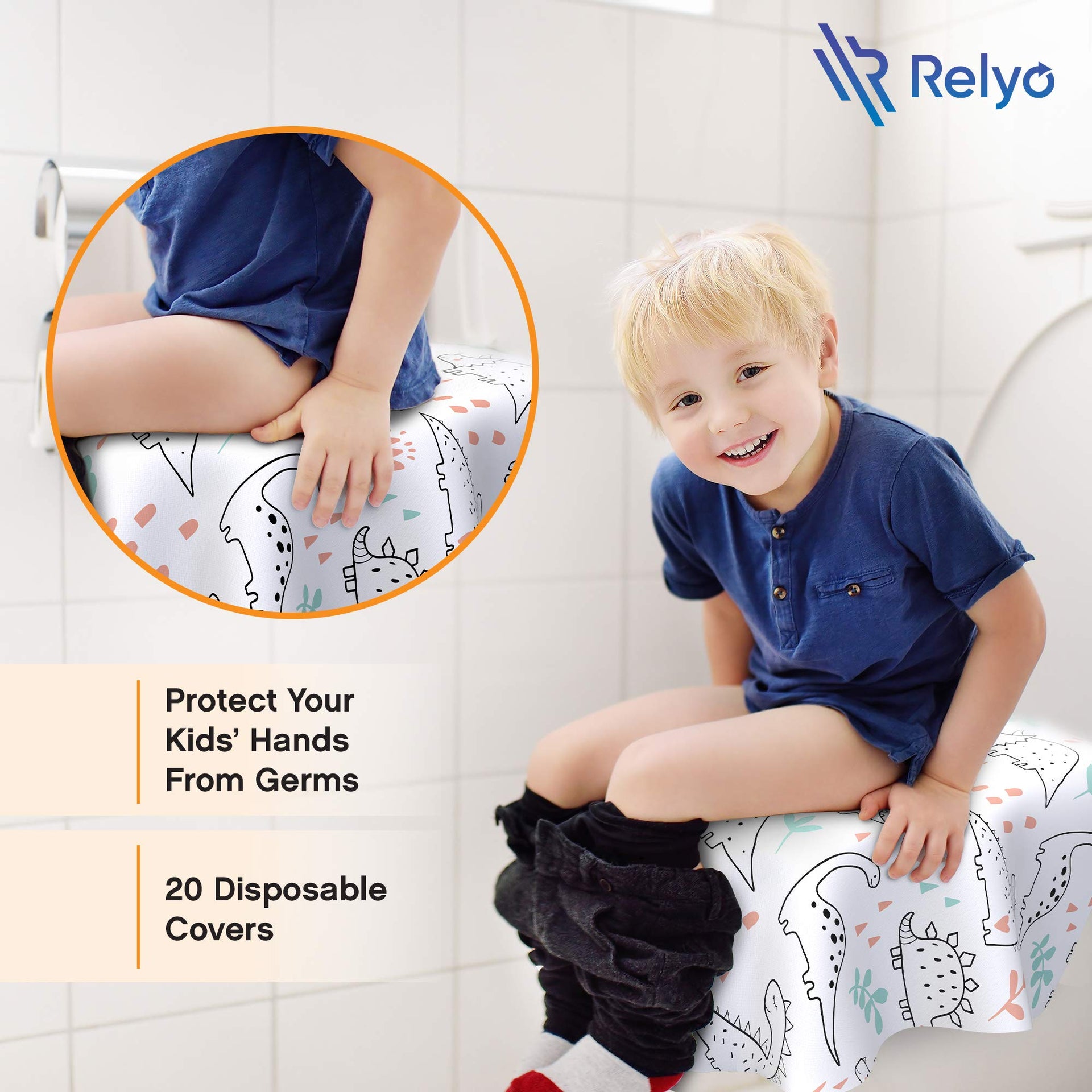 Disposable Toilet Seat Cover for Travel (20 Count)