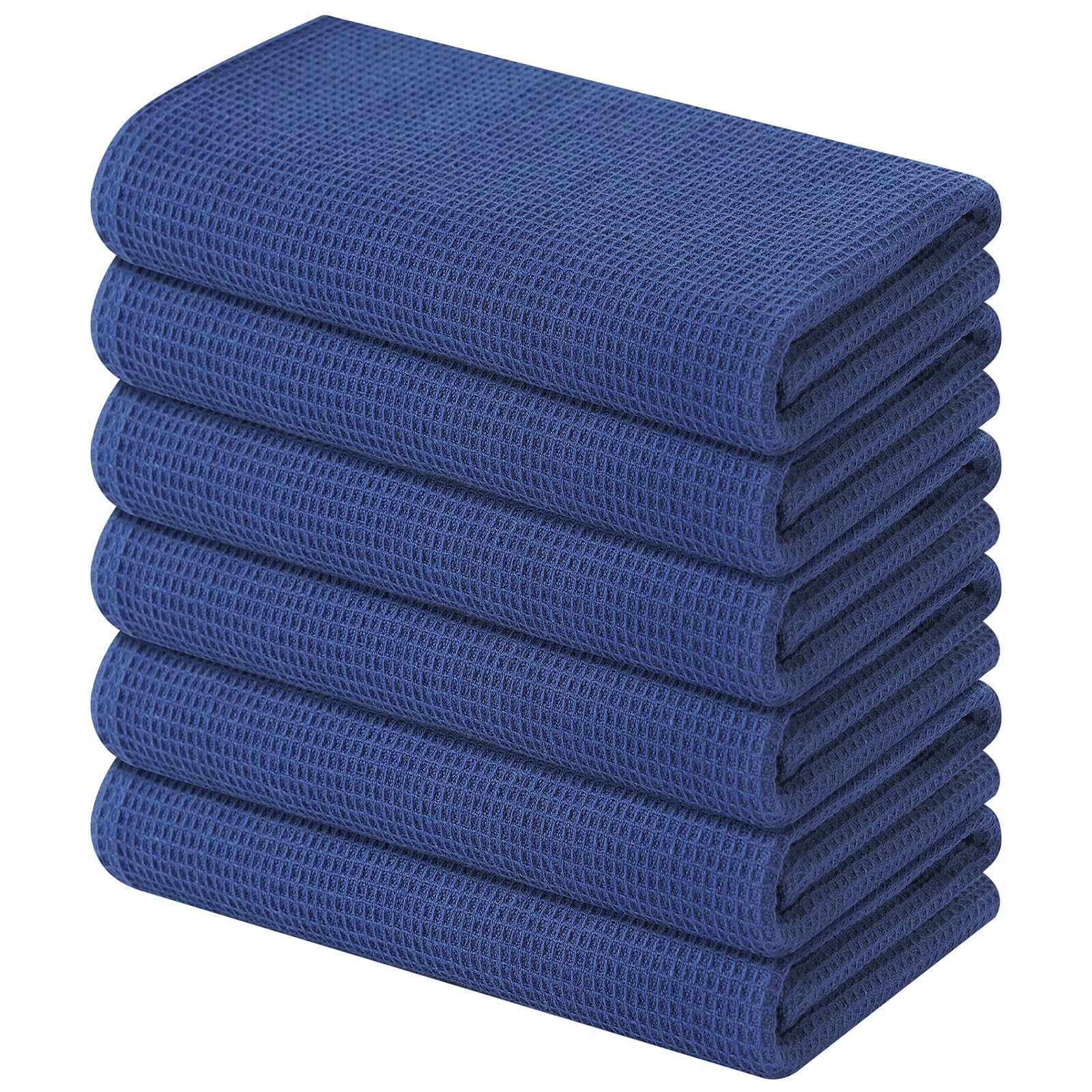 100% Cotton Waffle Weave Kitchen Towels (6 Count)