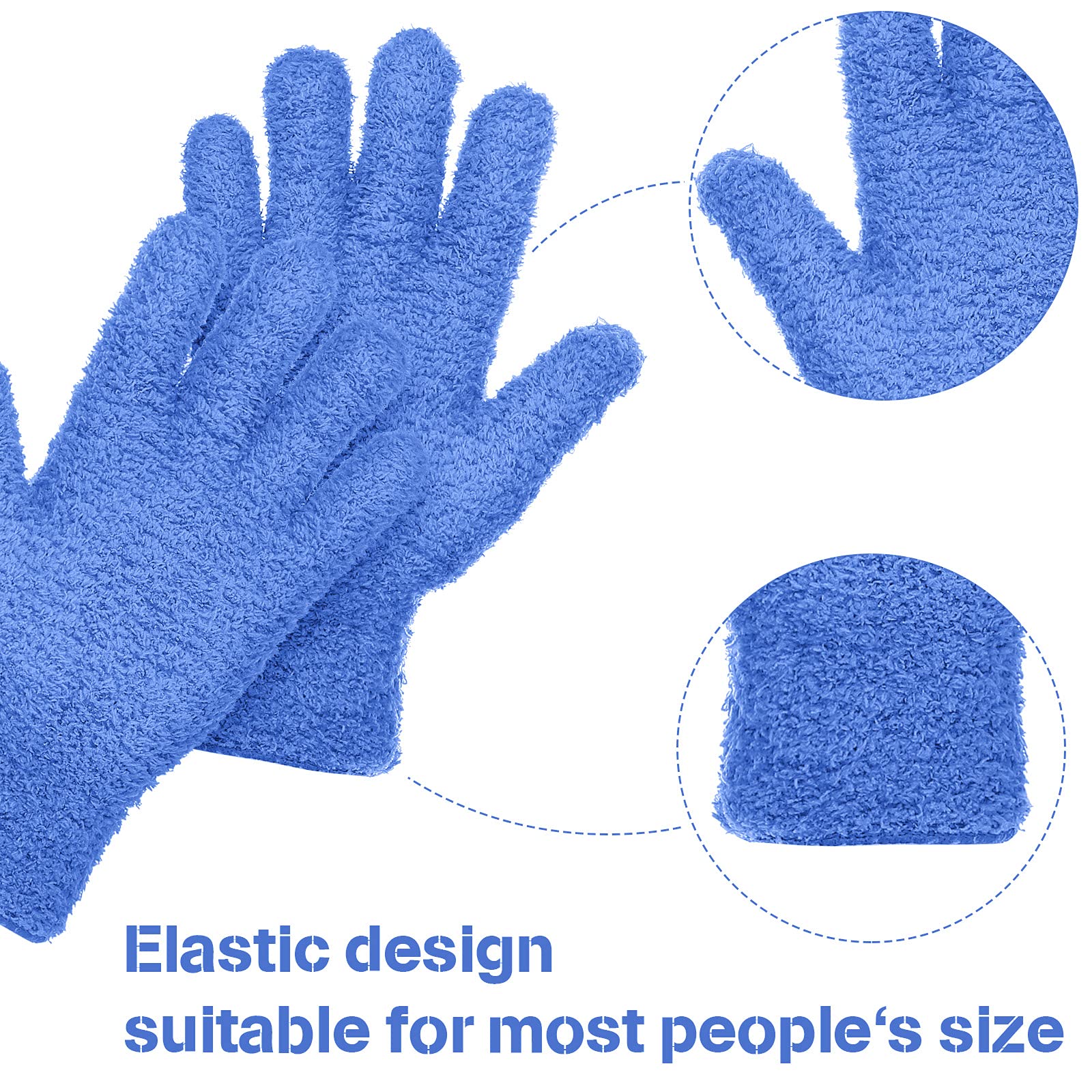 Microfiber Gloves for Plants Dusting Cleaning Glove Mittens (2 Count)