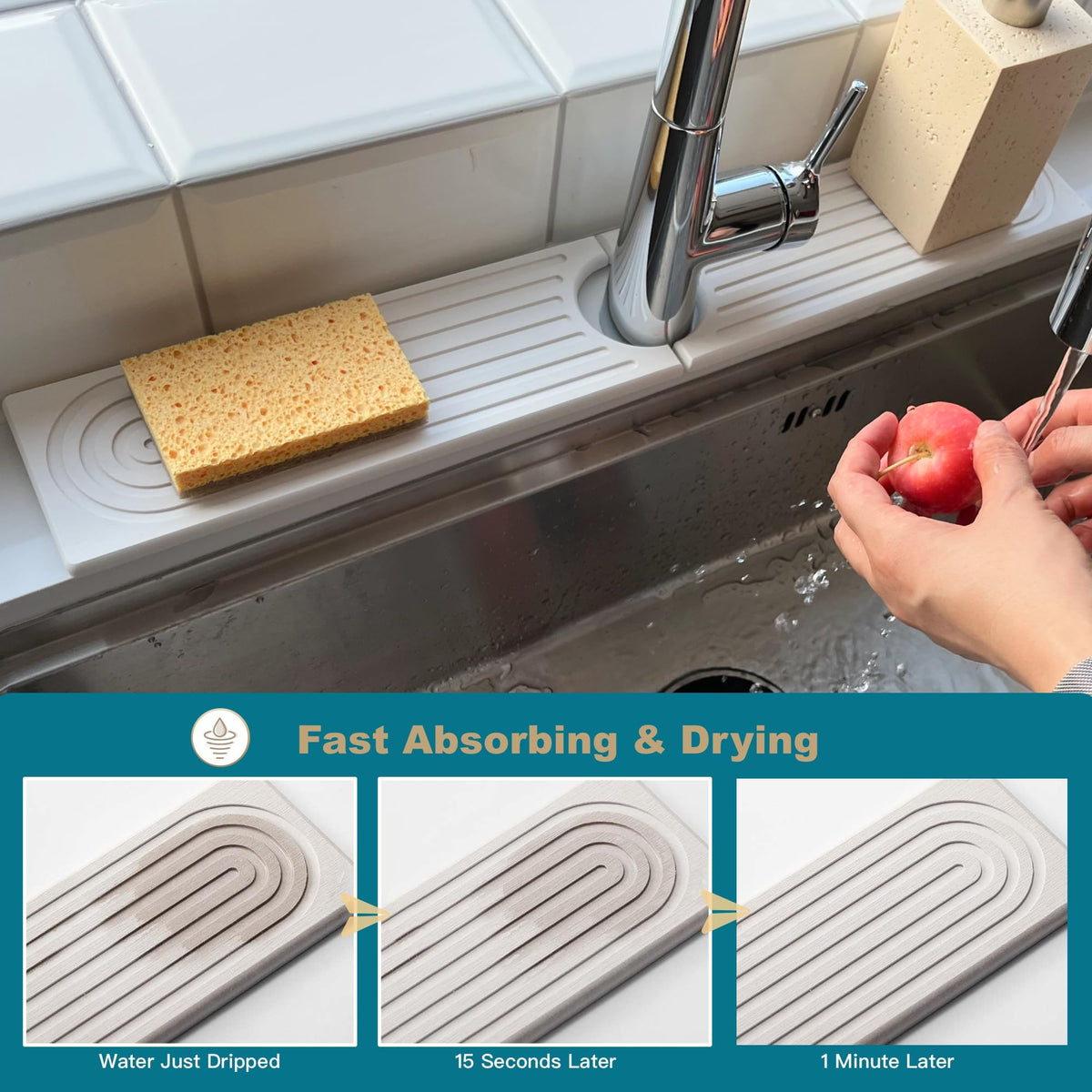 Faucet Mat for Kitchen Sink