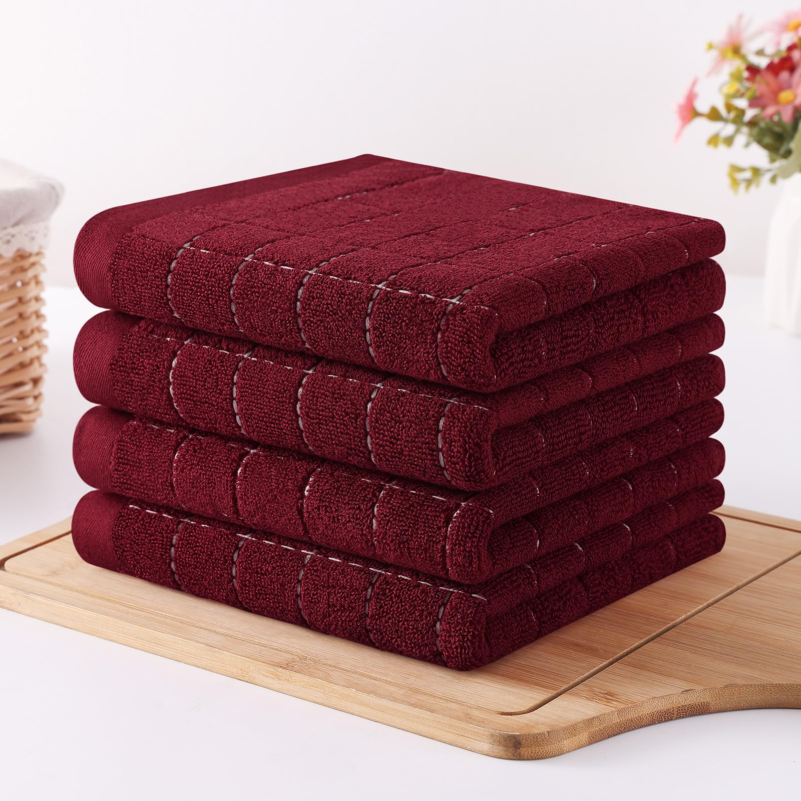 100% Cotton Terry Kitchen Towels (8 Count)