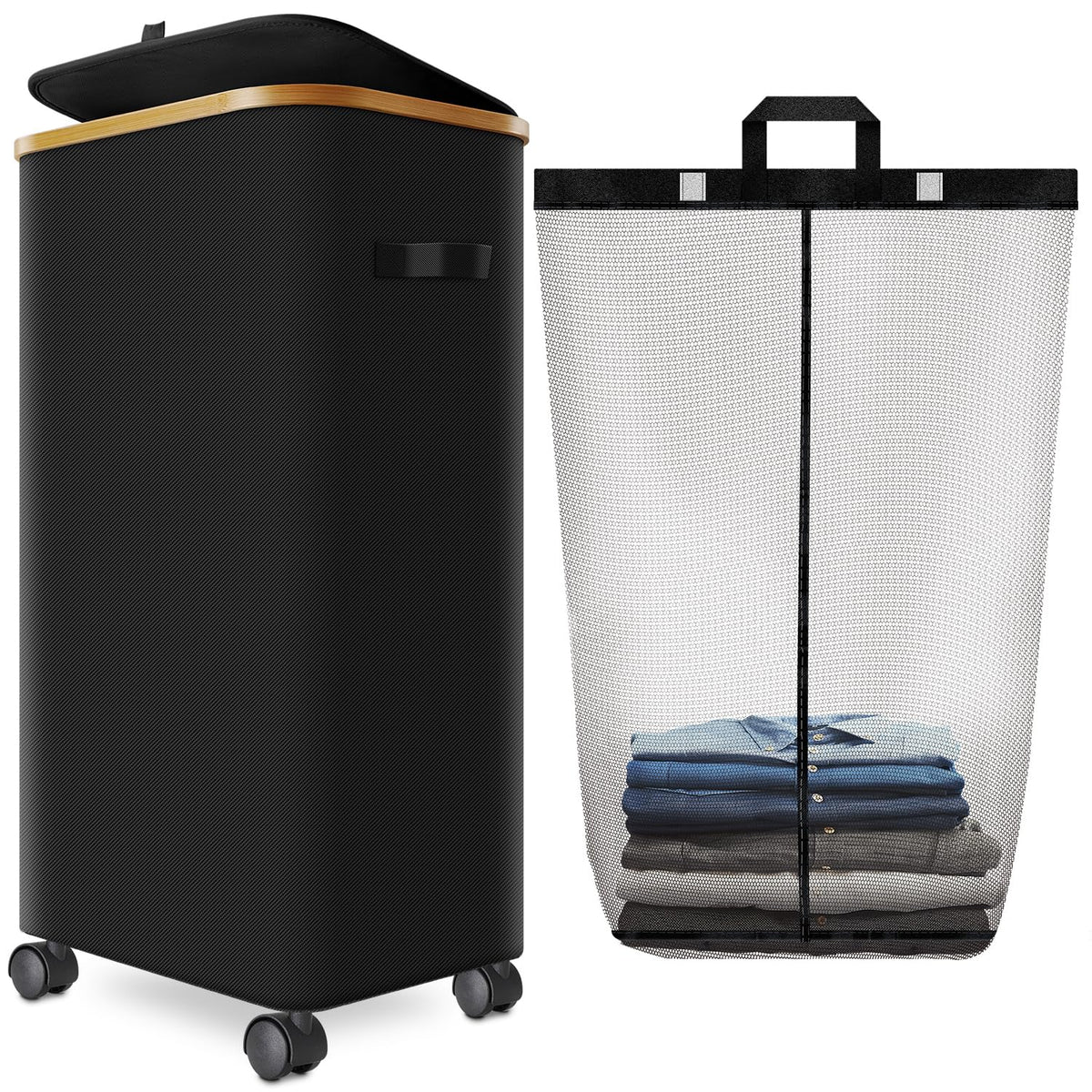 Laundry Hamper with Wheels