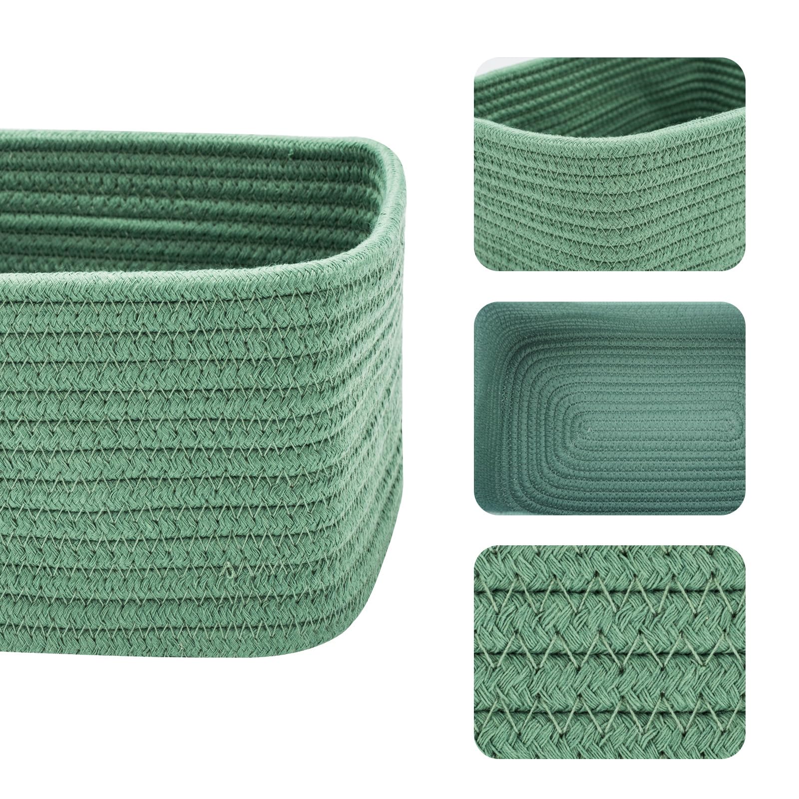 Small Storage Baskets for Organizing (4 Count)