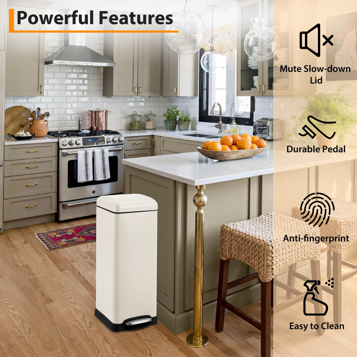 8Gallon 30l Kitchen Trash Can