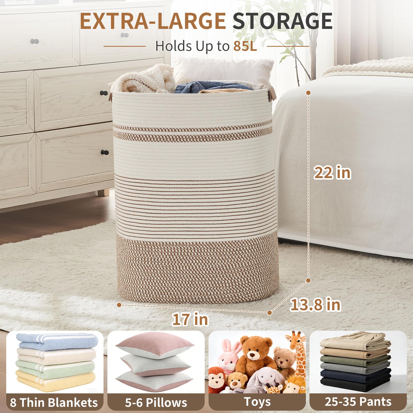 Laundry Basket with Handles
