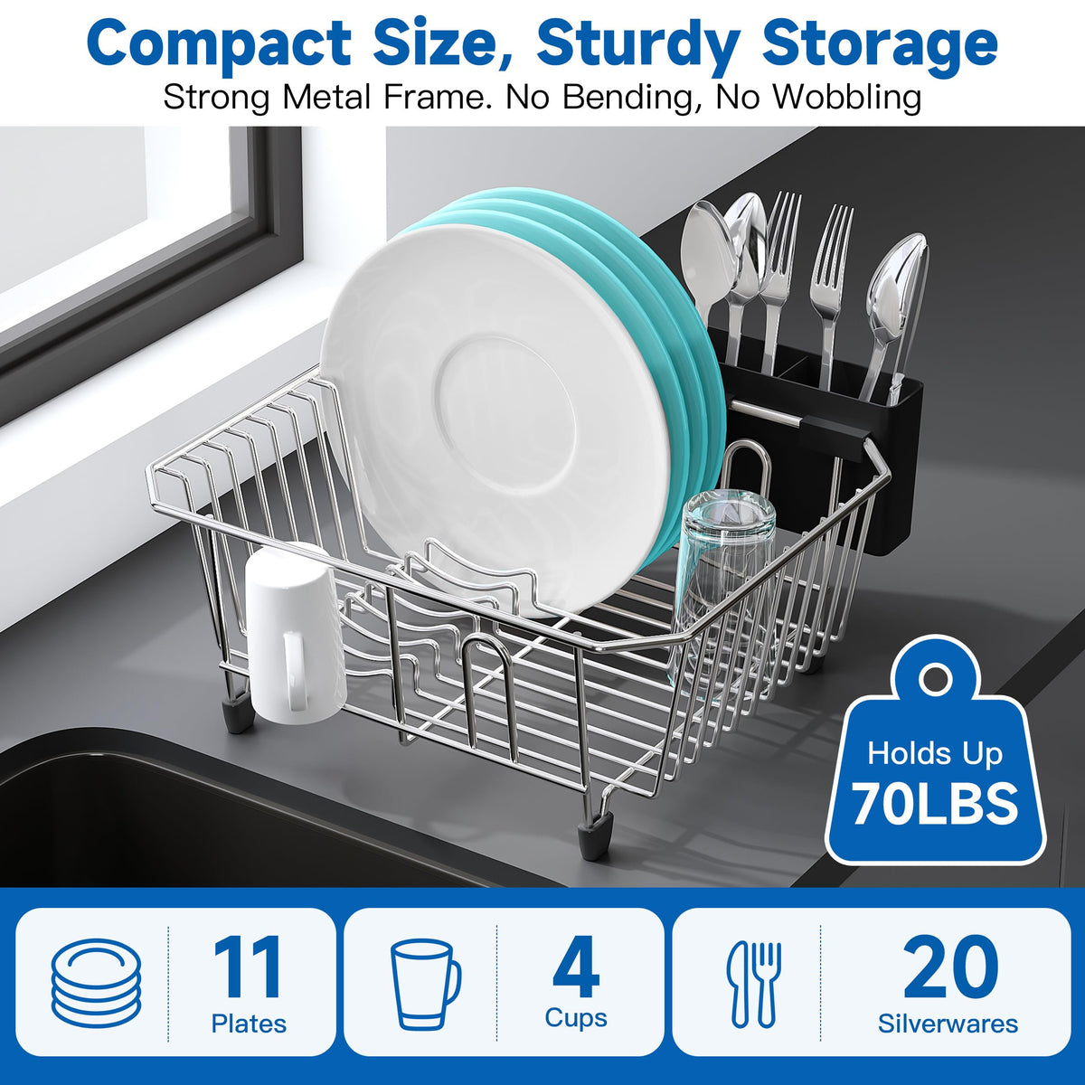 in Sink Dish Drying Rack
