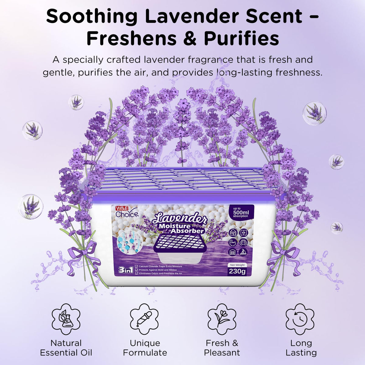 Moisture Absorbers With Lavender Scent (6 Count)