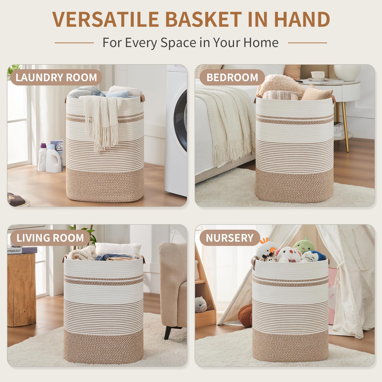 Laundry Basket with Handles