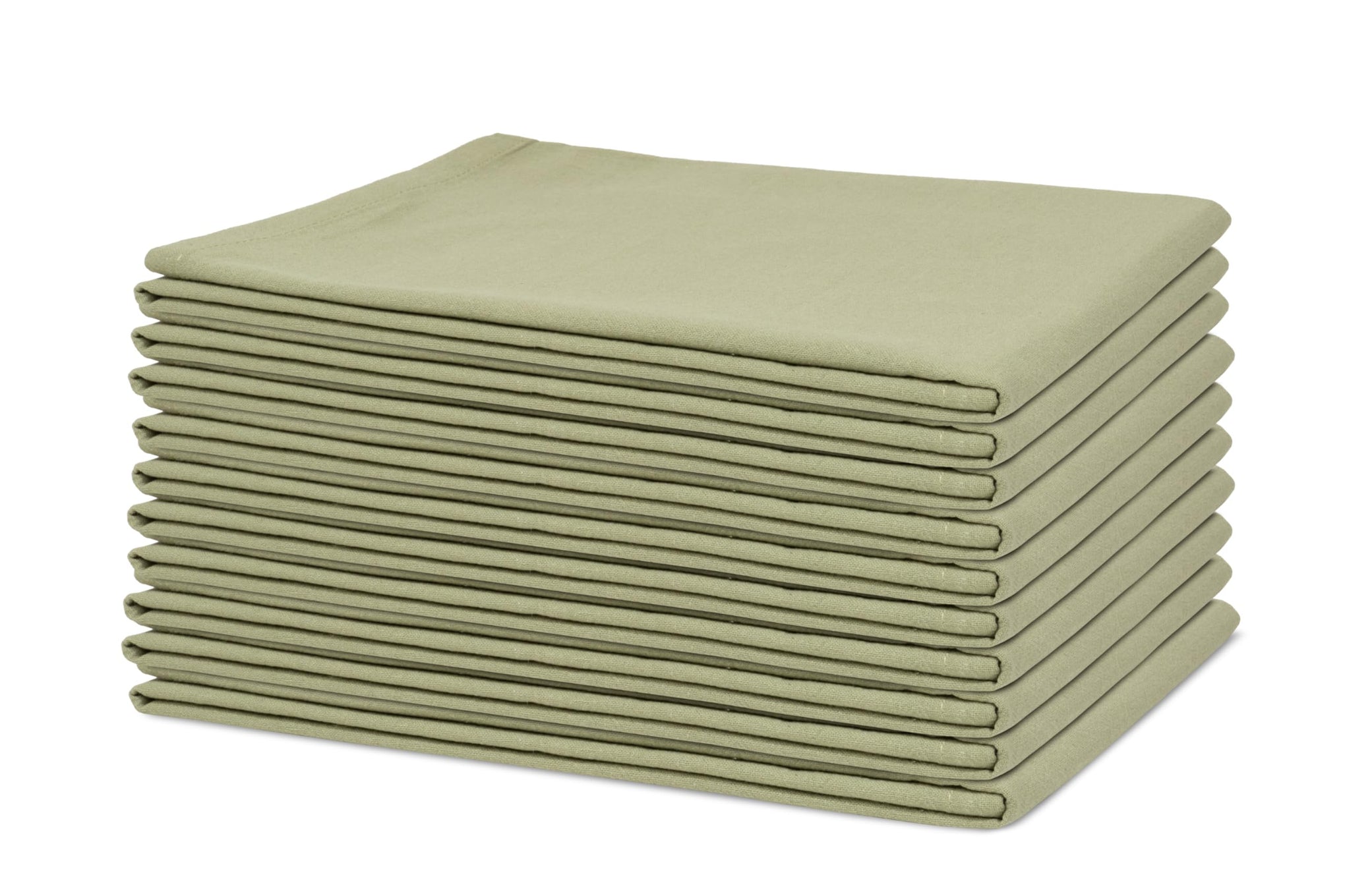 Organic Cotton Sage Flour Sack Kitchen Towels (10 Count)