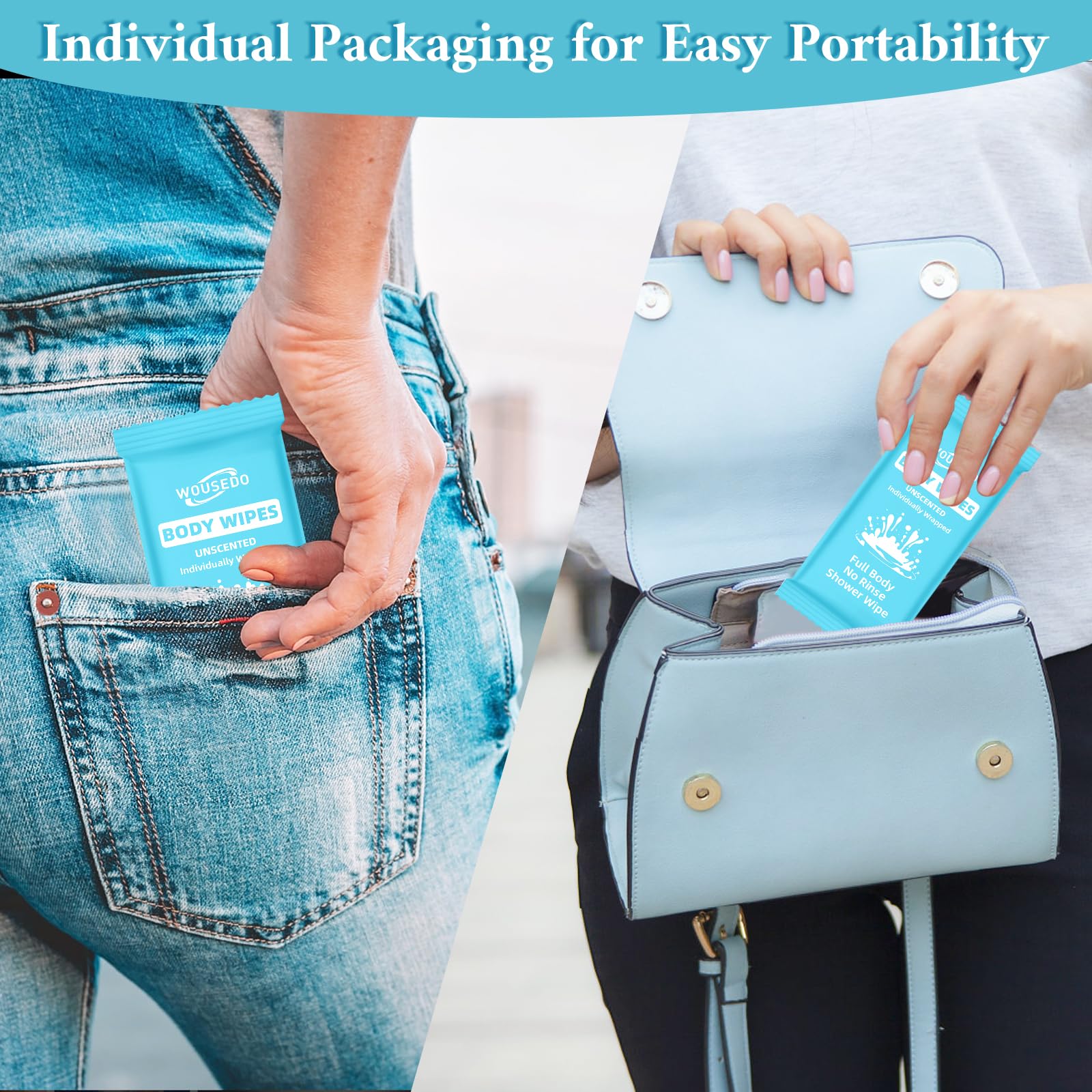 500 Pack Ultra Thick Body Wipes Individually Wrapped (500 Count) - ModHome Supplies