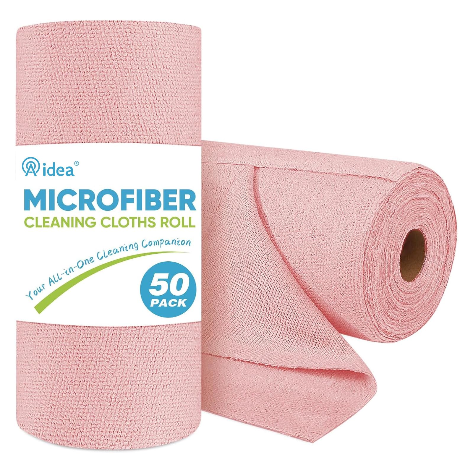 Microfiber Cleaning Cloth Roll (50 Count)