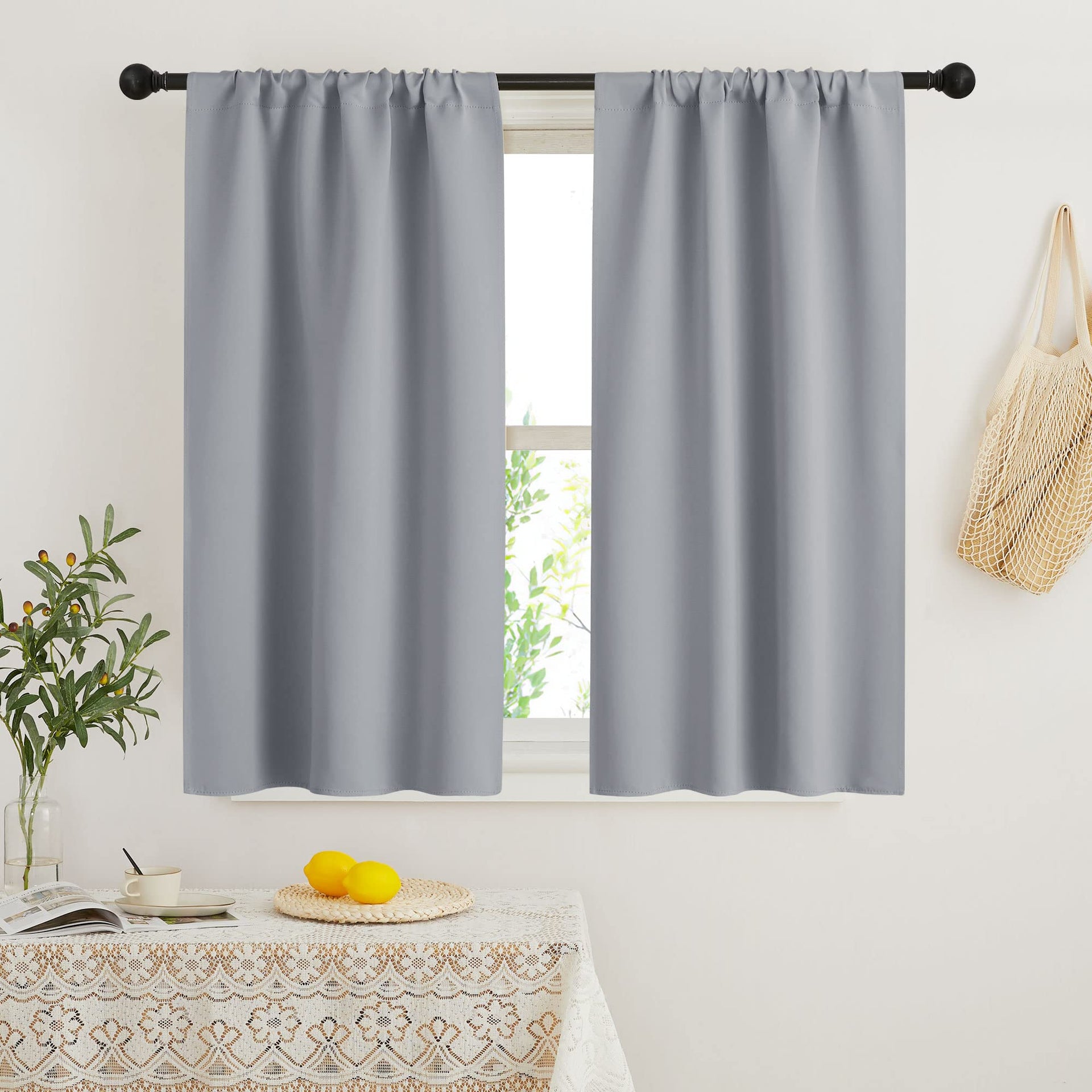 Blackout French Door Window Curtain Coverings
