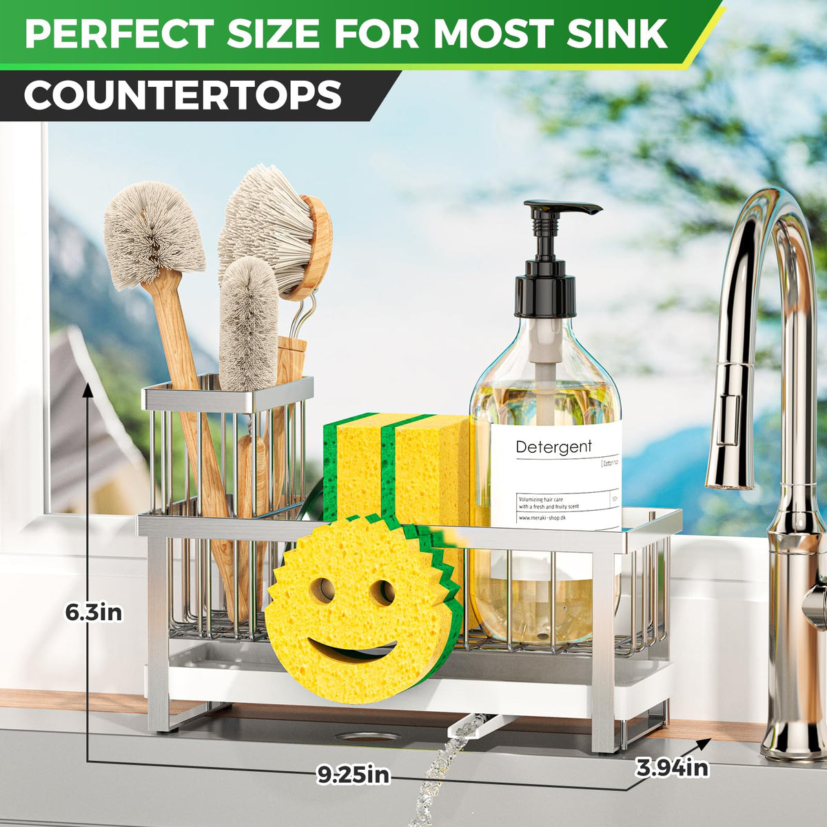 Sponge Holder for Kitchen Sink