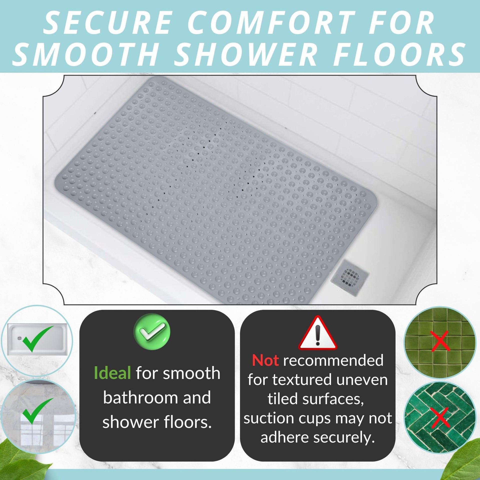 Extra Large Shower Mat Non Slip