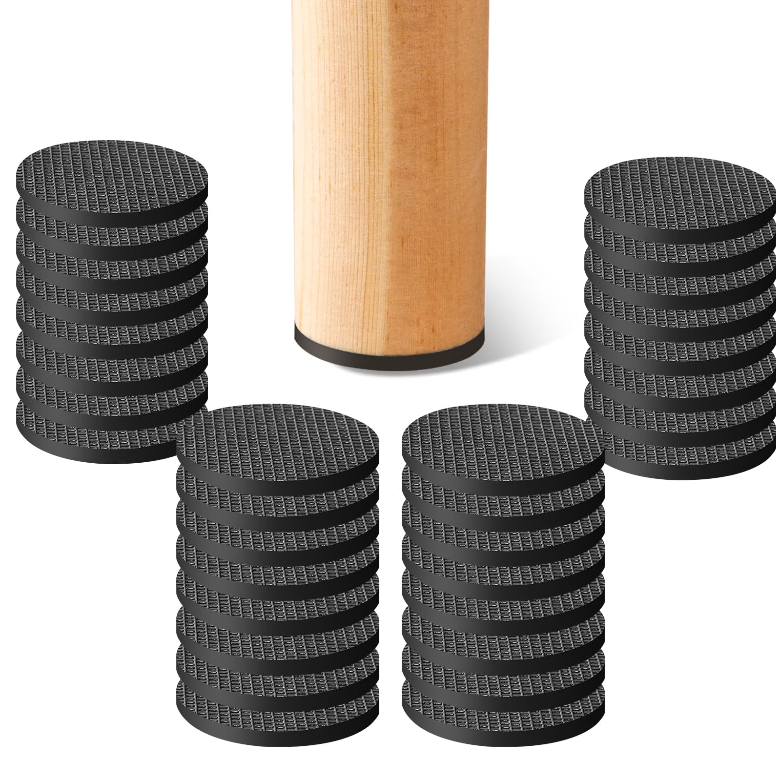 Non Slip Rubber Furniture Pads & Grippers (32 Count)