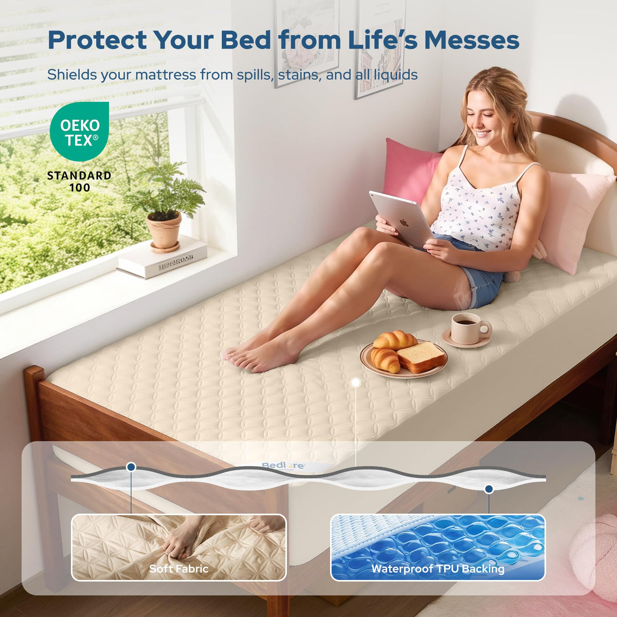 Waterproof Twin XL Mattress Protector