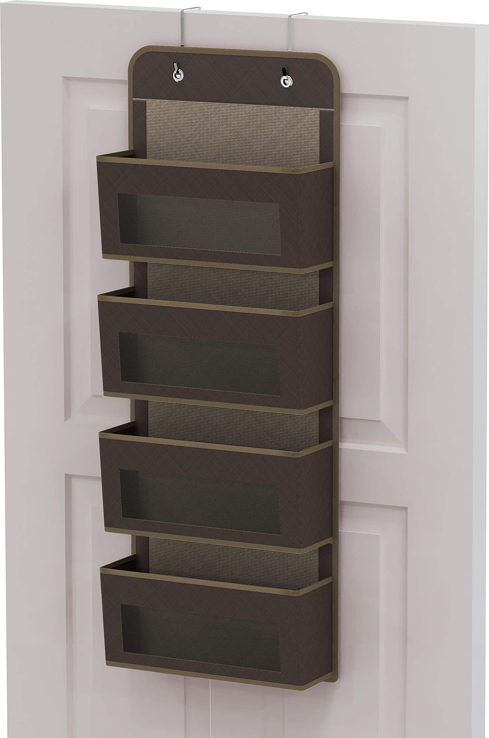 4 Clear Window Pocket Over Door Hanging Organizer