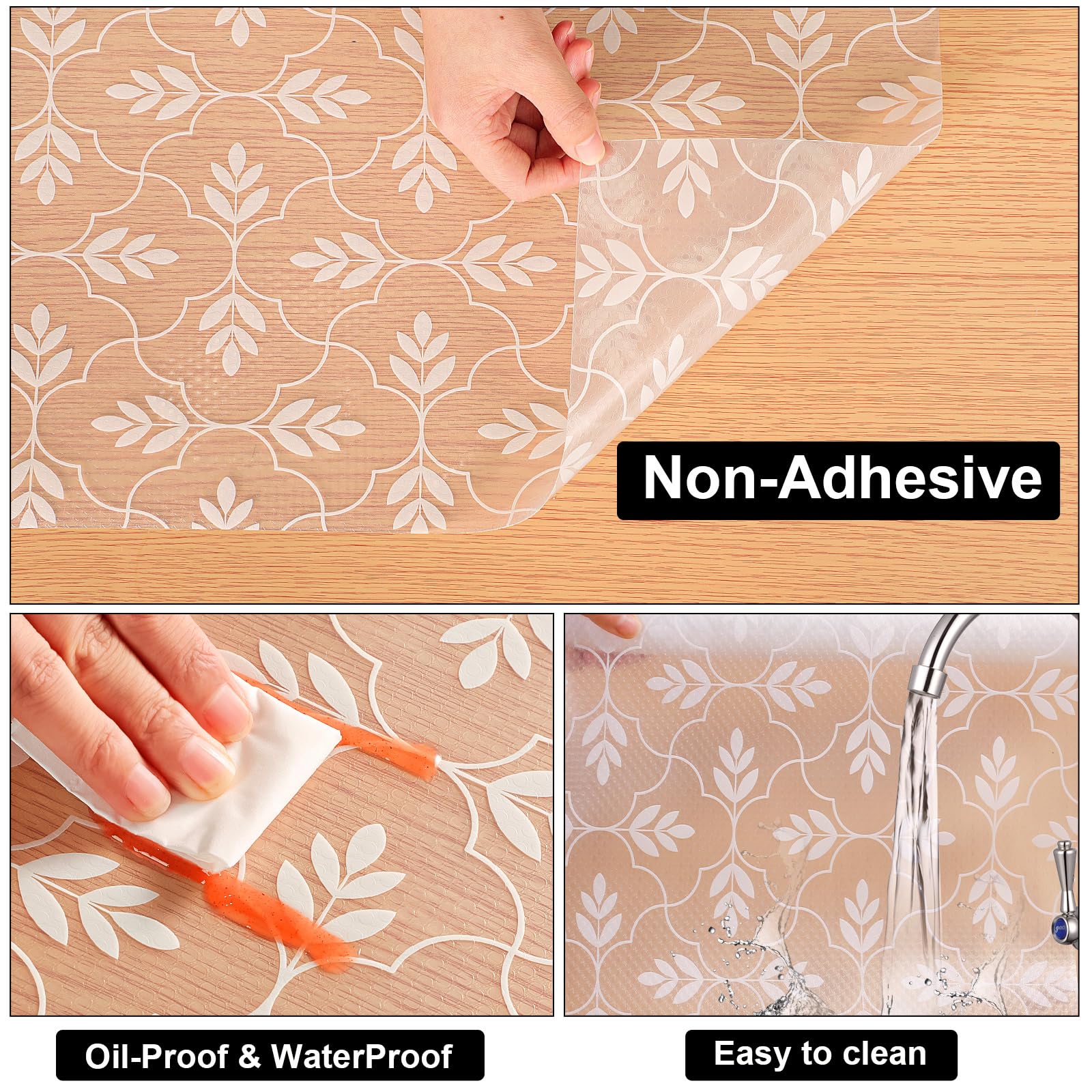 Shelf Liners for Kitchen Cabinets Waterproof & Oil