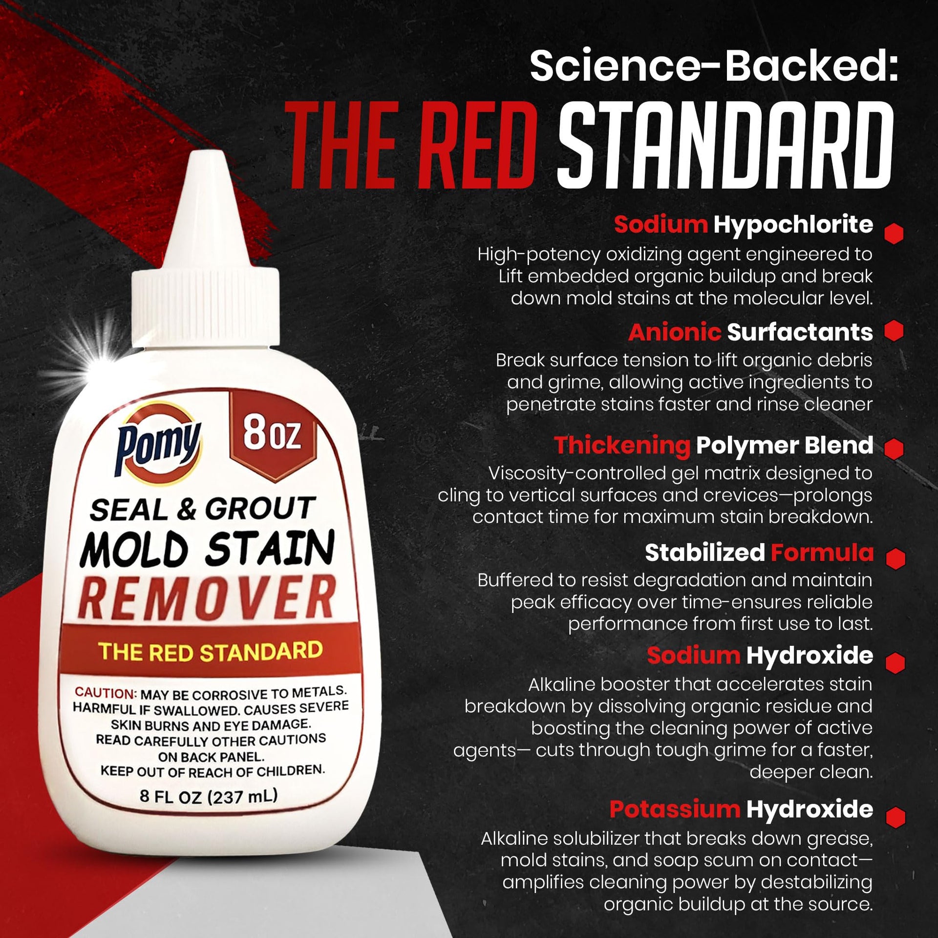 Professional Grade Mold Stain Remover Gel (16 Fl Oz)