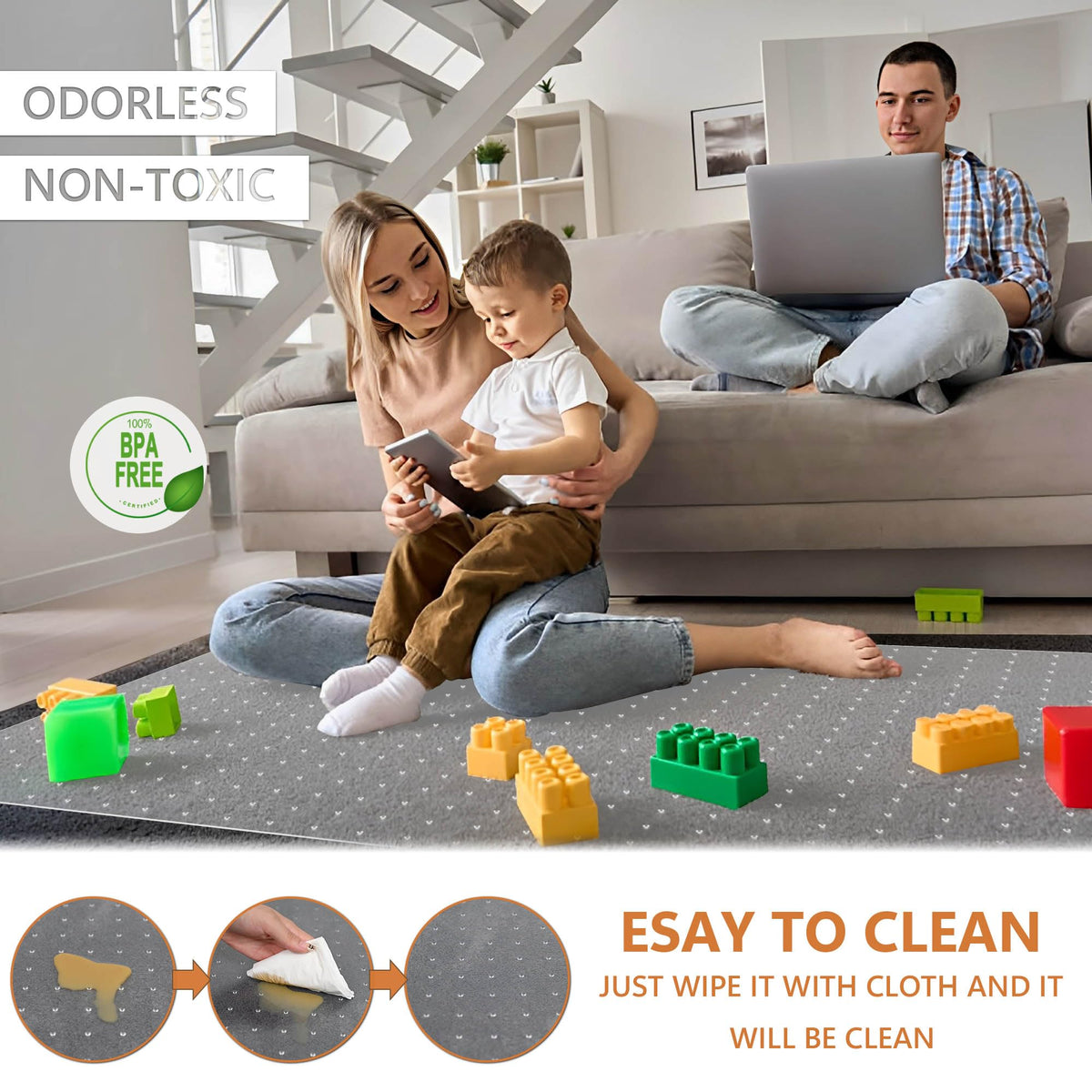 Large Chair Mat for Carpet