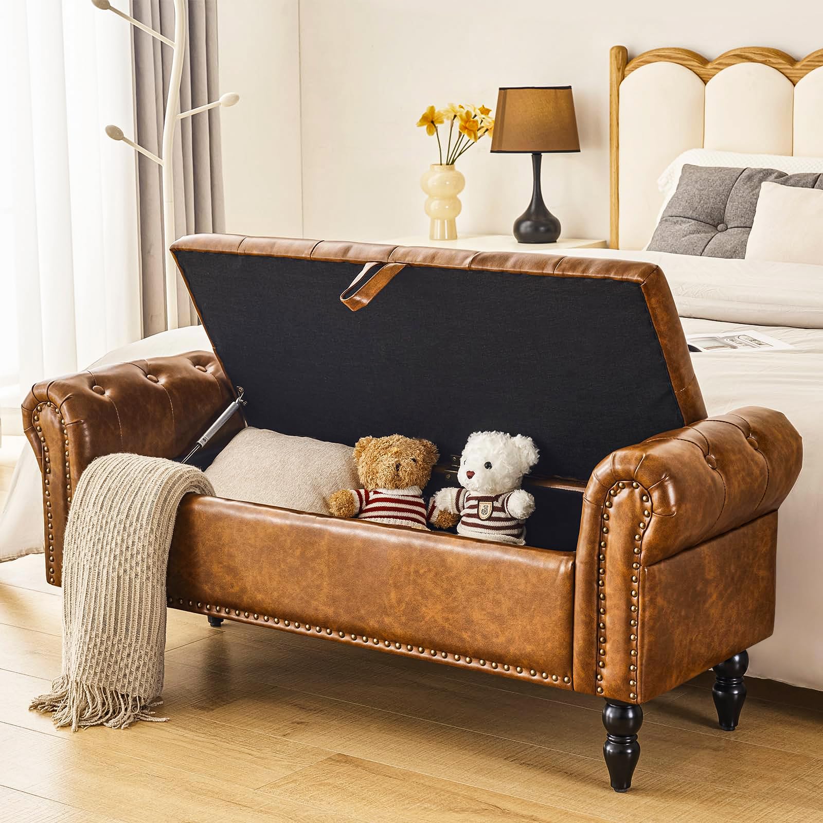 Storage Bedroom Bench for End of Bed