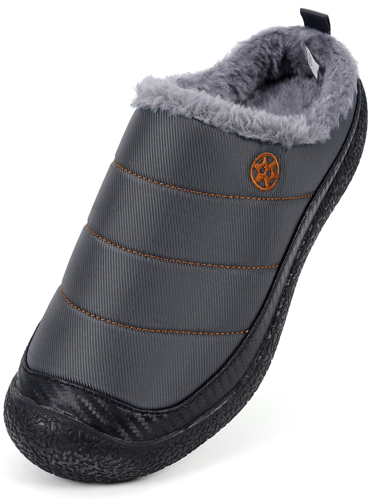 Womens Mens House Slippers Outdoor Winter Shoes Grey
