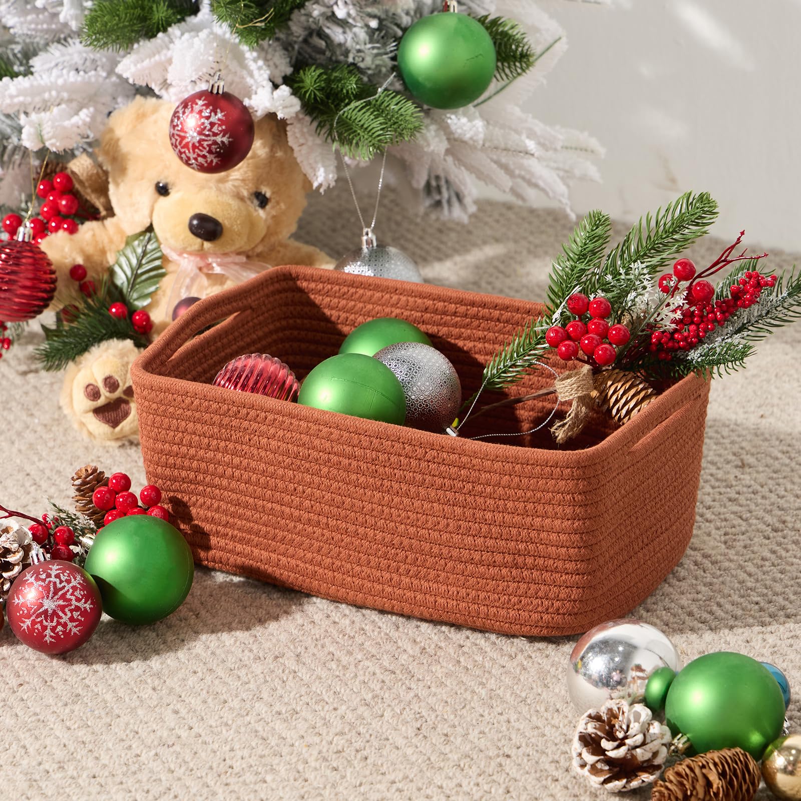 Small Storage Baskets for Organizing (3 Count)