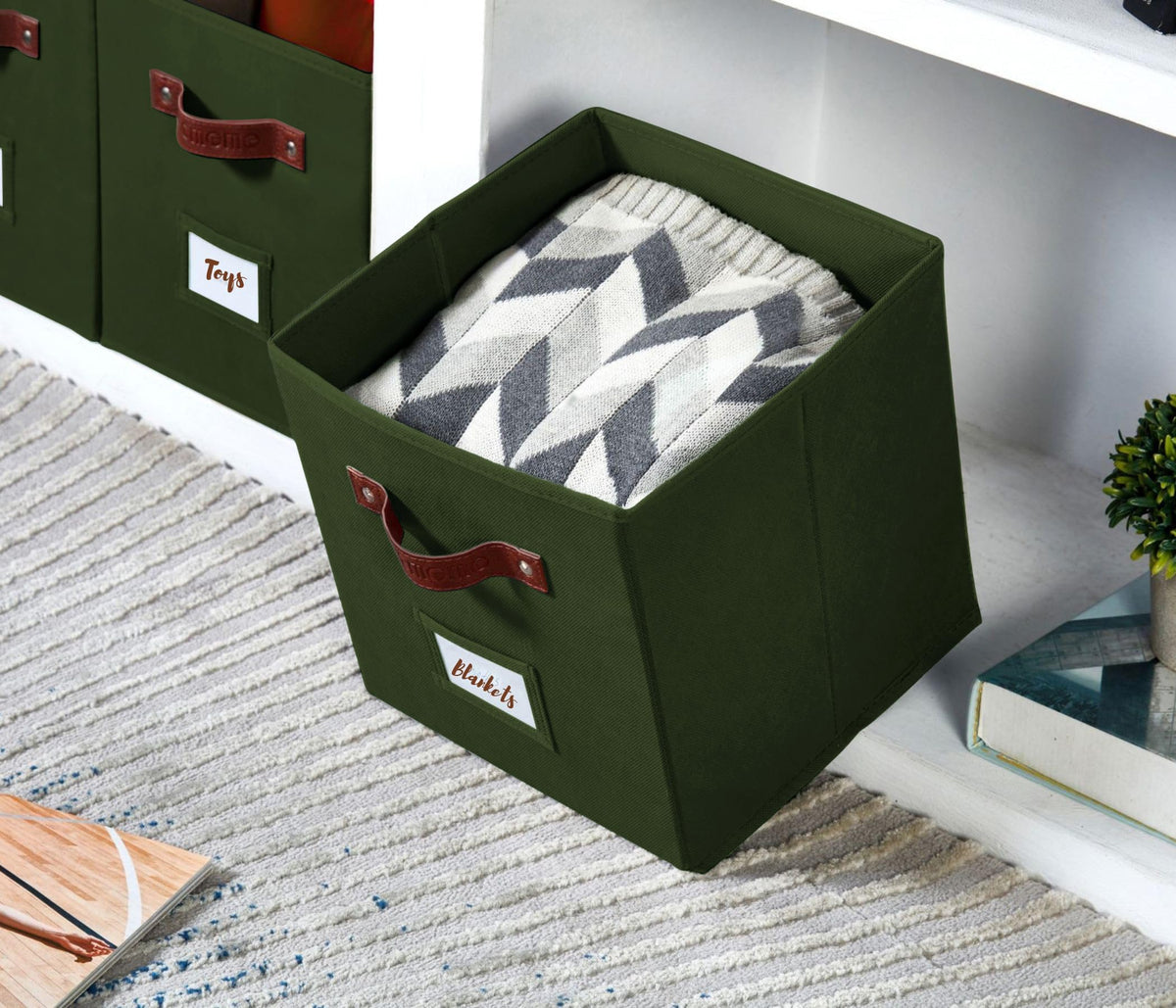 Storage Bins Cube Storage Bin with Labels (6 Count)