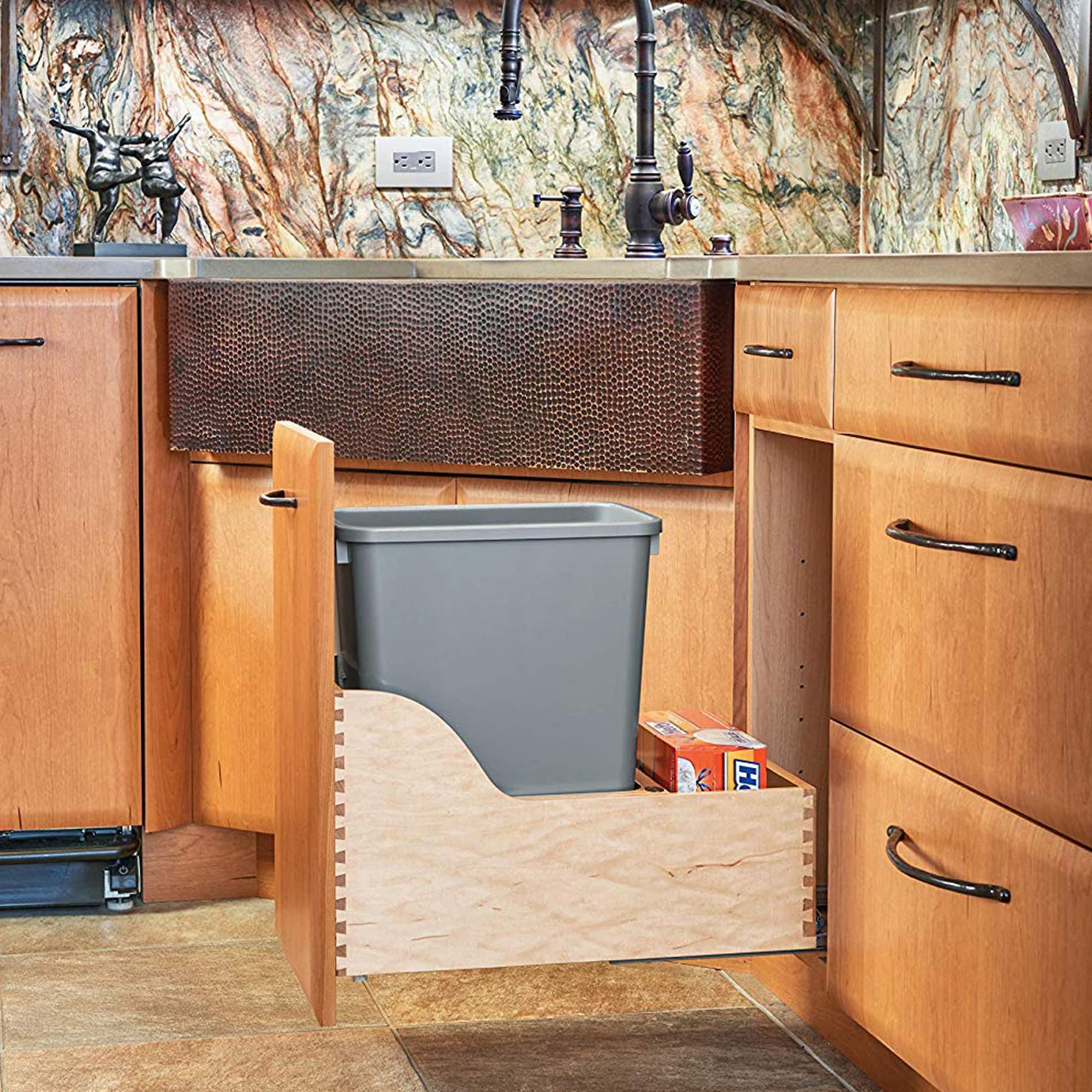 Pullout Trash Can for Kitchen Cabinet
