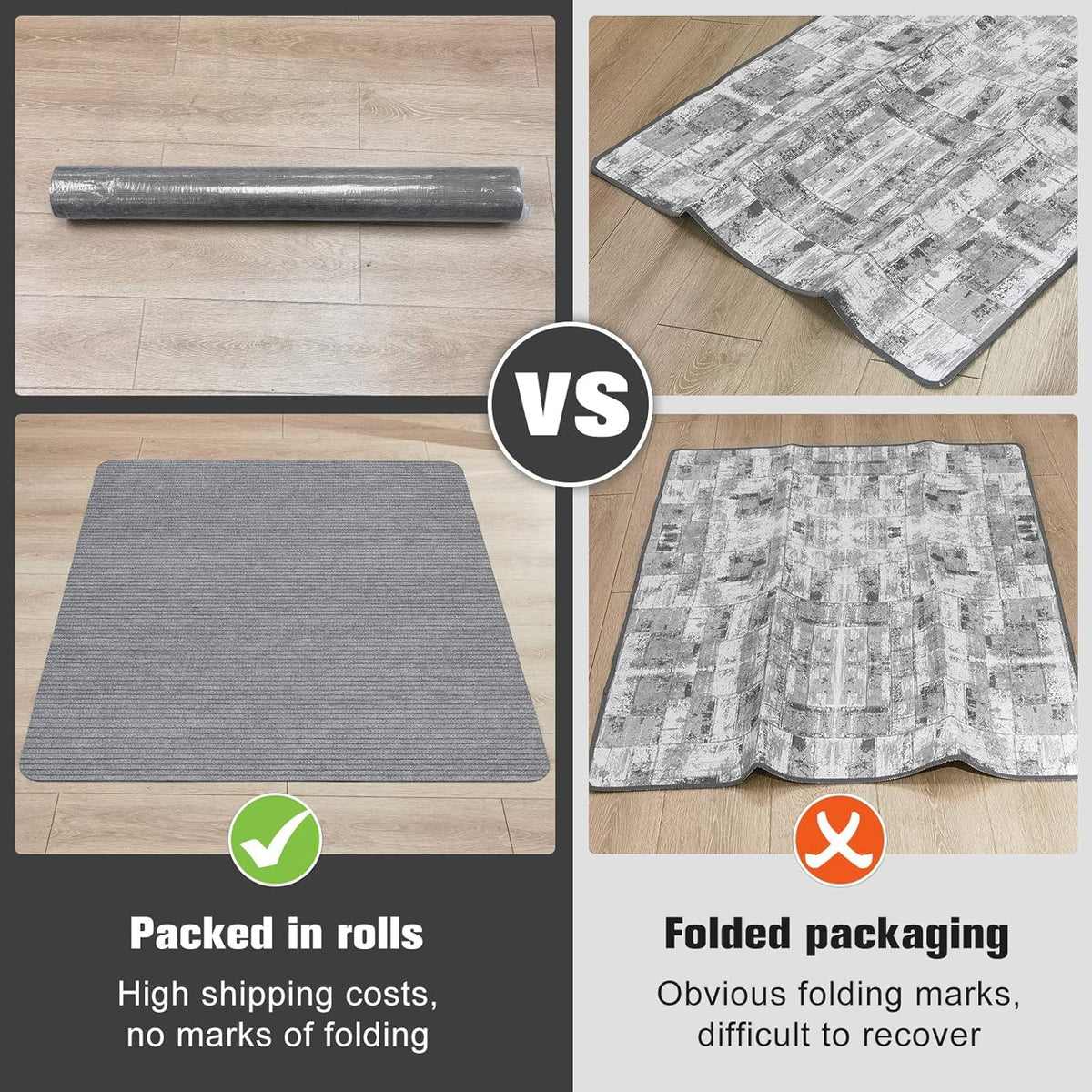 Desk Chair Mat for Hardwood Floor Corduroy Surface 1